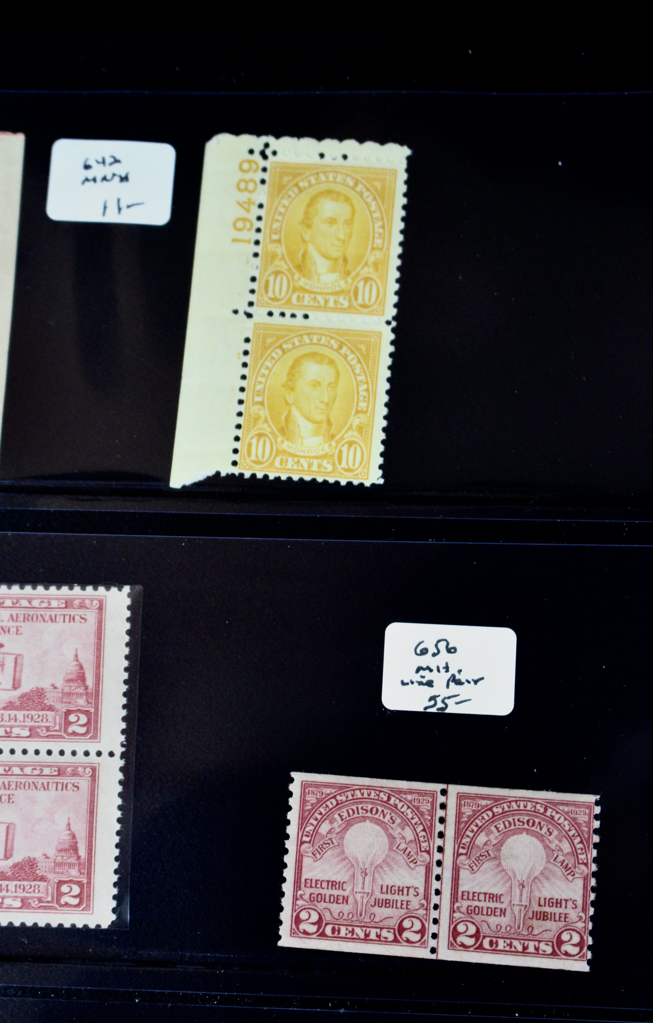 Mint Condition U.S. Postage Stamps