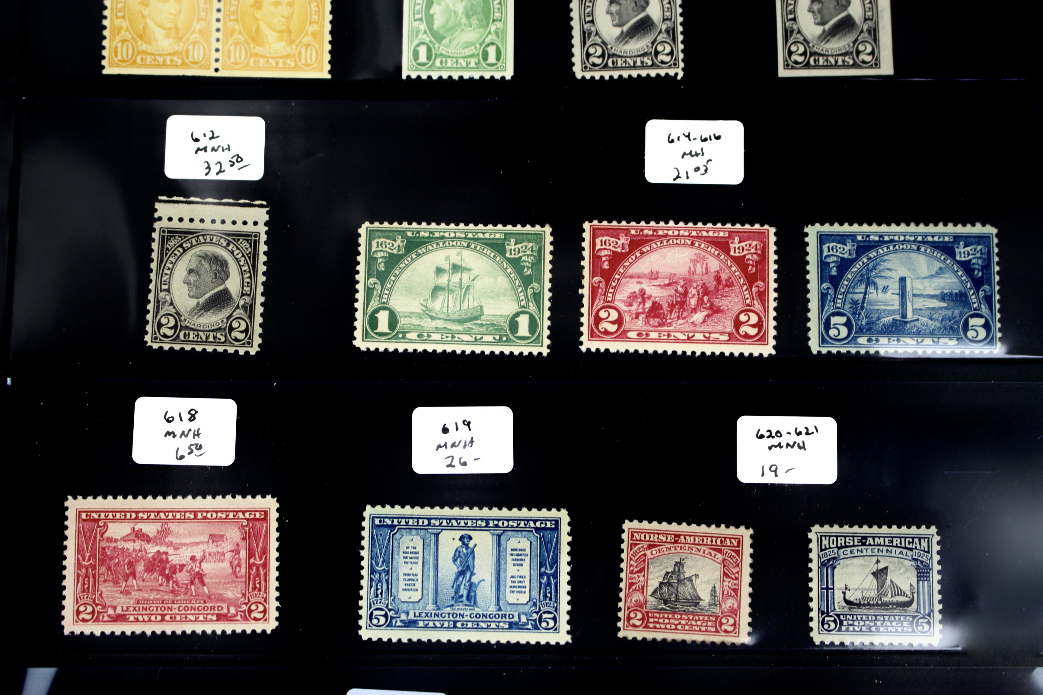 Thirty-One U.S. Mint and MNH Postage Stamps
