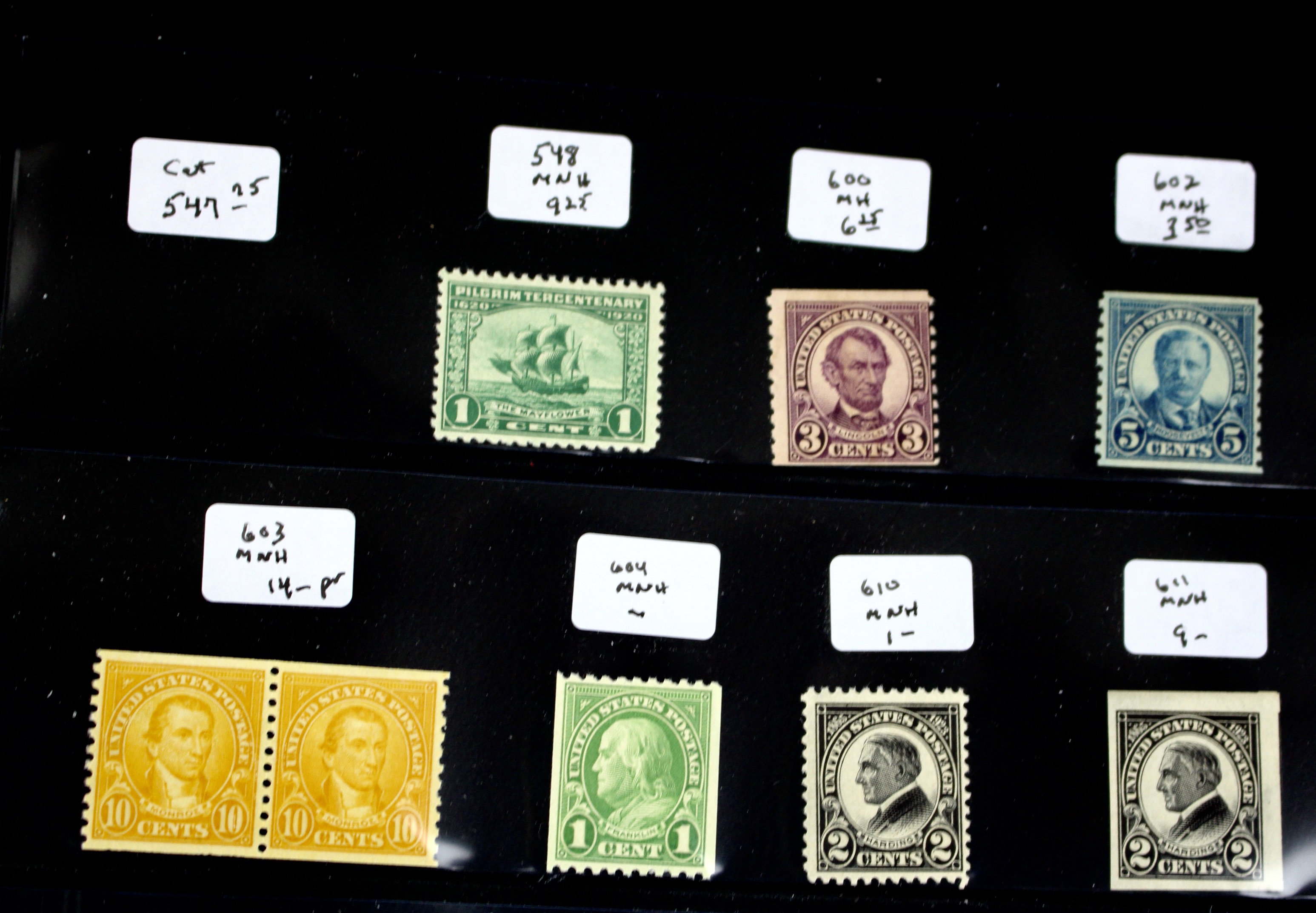 Thirty-One U.S. Mint and MNH Postage Stamps