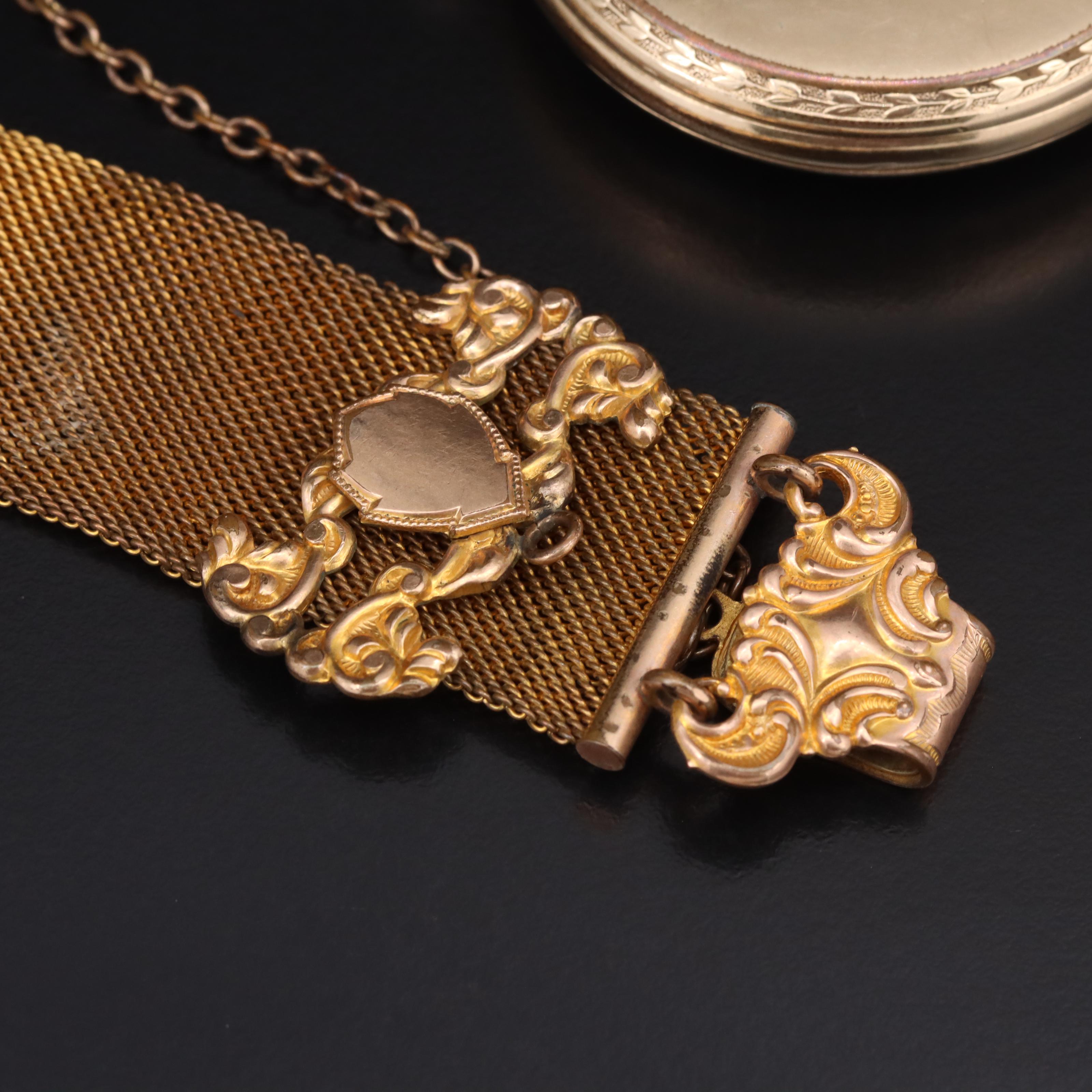 1911 Elgin Railroad B.W. Raymond Pocket Watch with Chatelaine