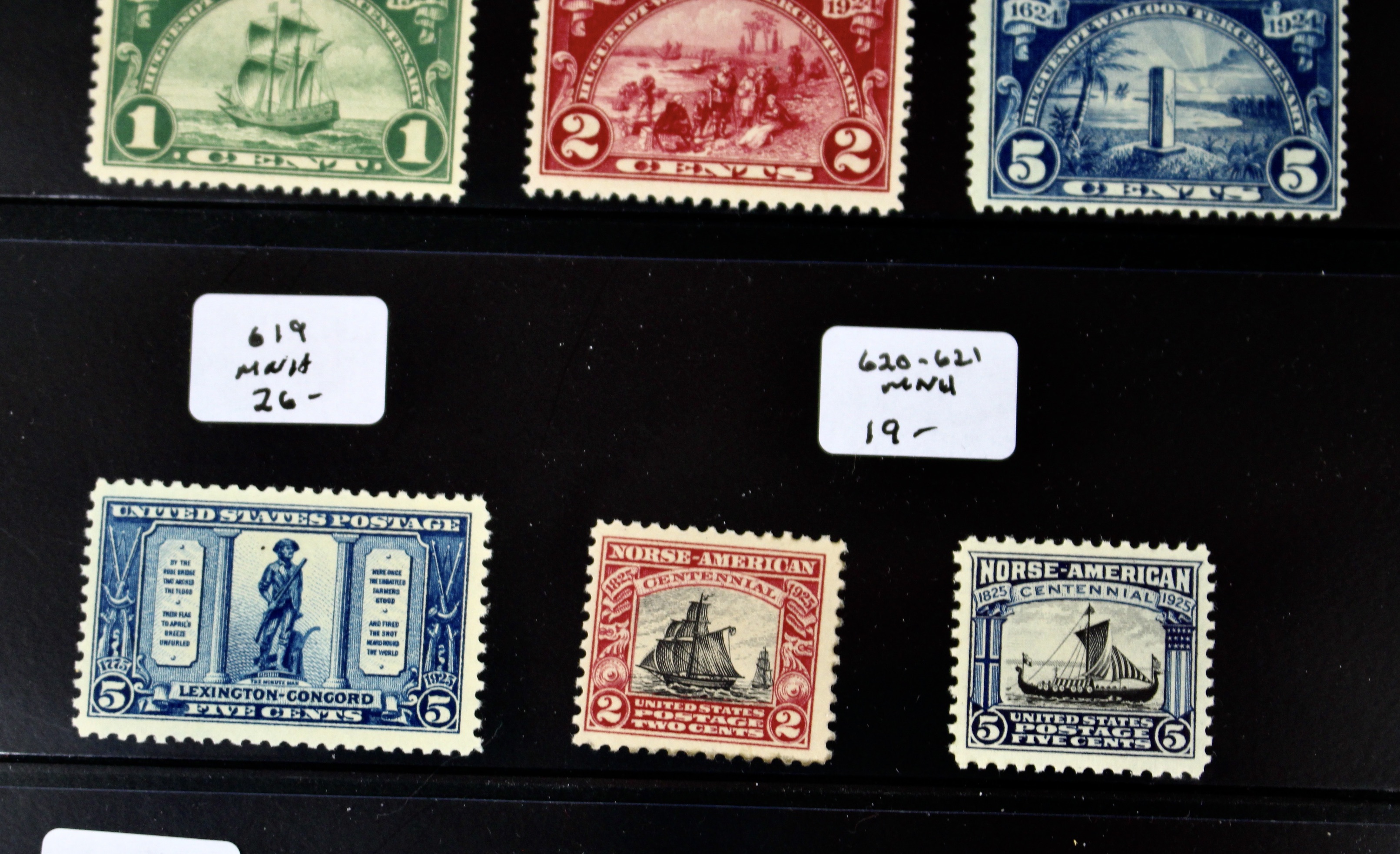 Thirty-One U.S. Mint and MNH Postage Stamps