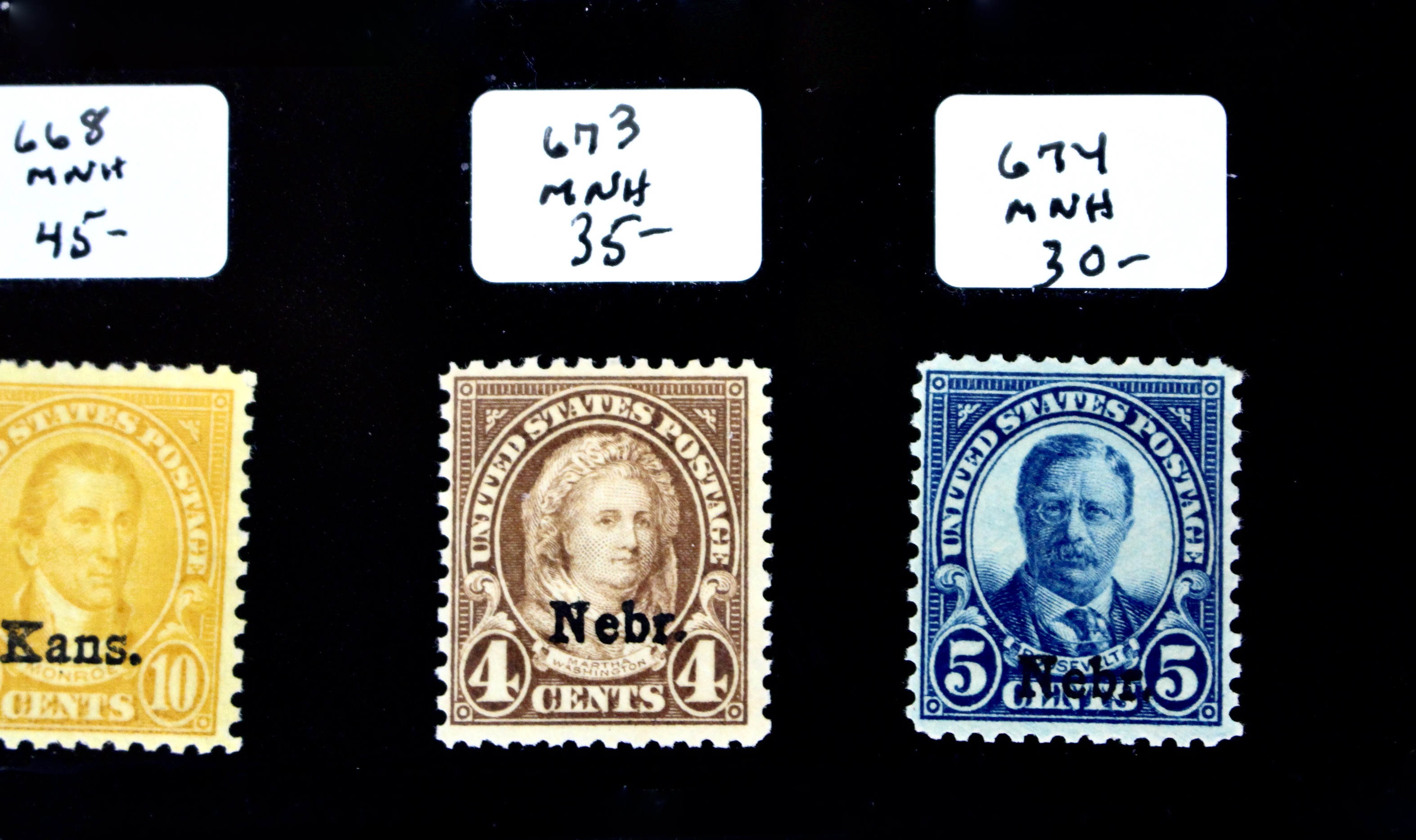 Thirty-One U.S. Mint and MNH Postage Stamps