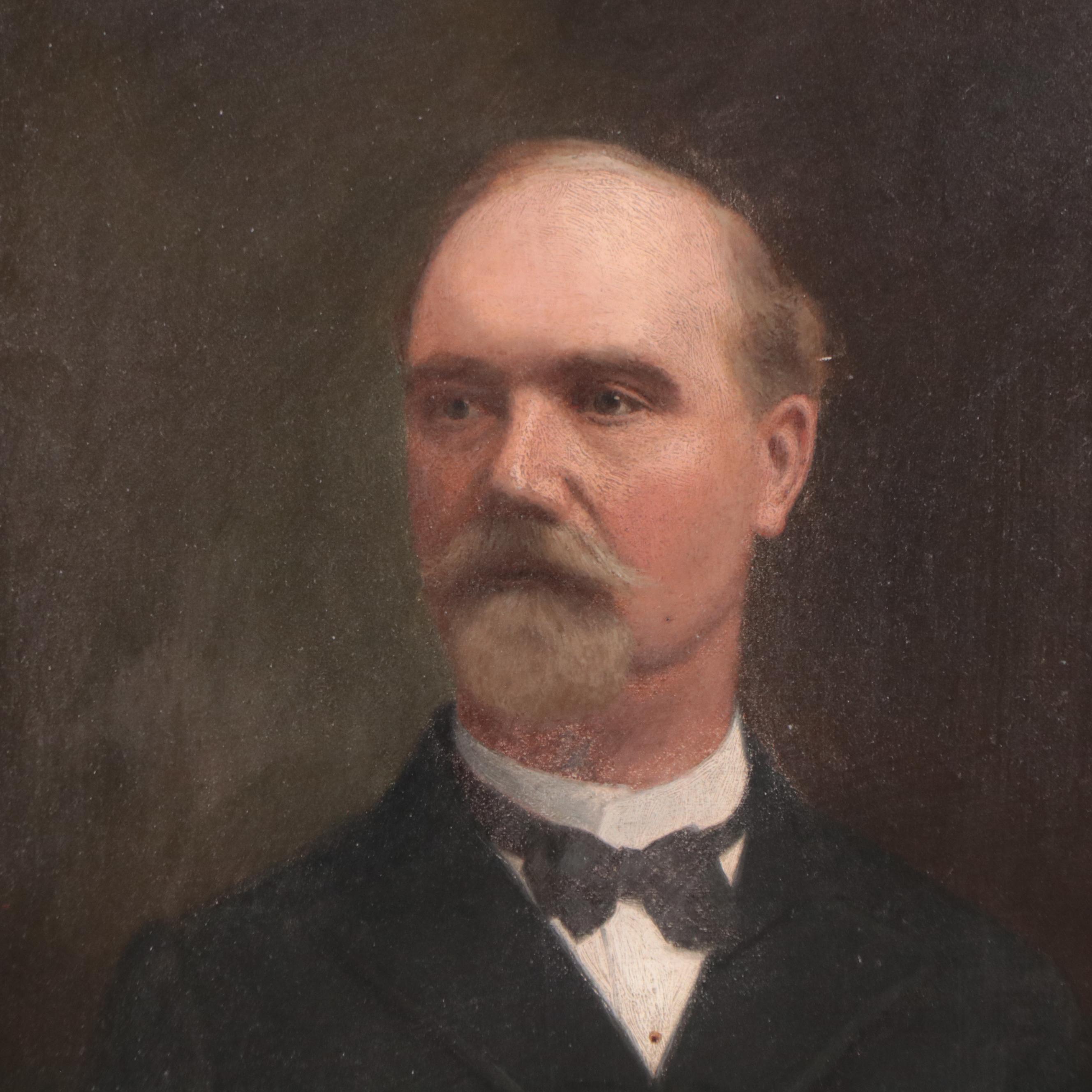 Rudolf Tschudi Portrait Oil Painting of Gentleman, 1908