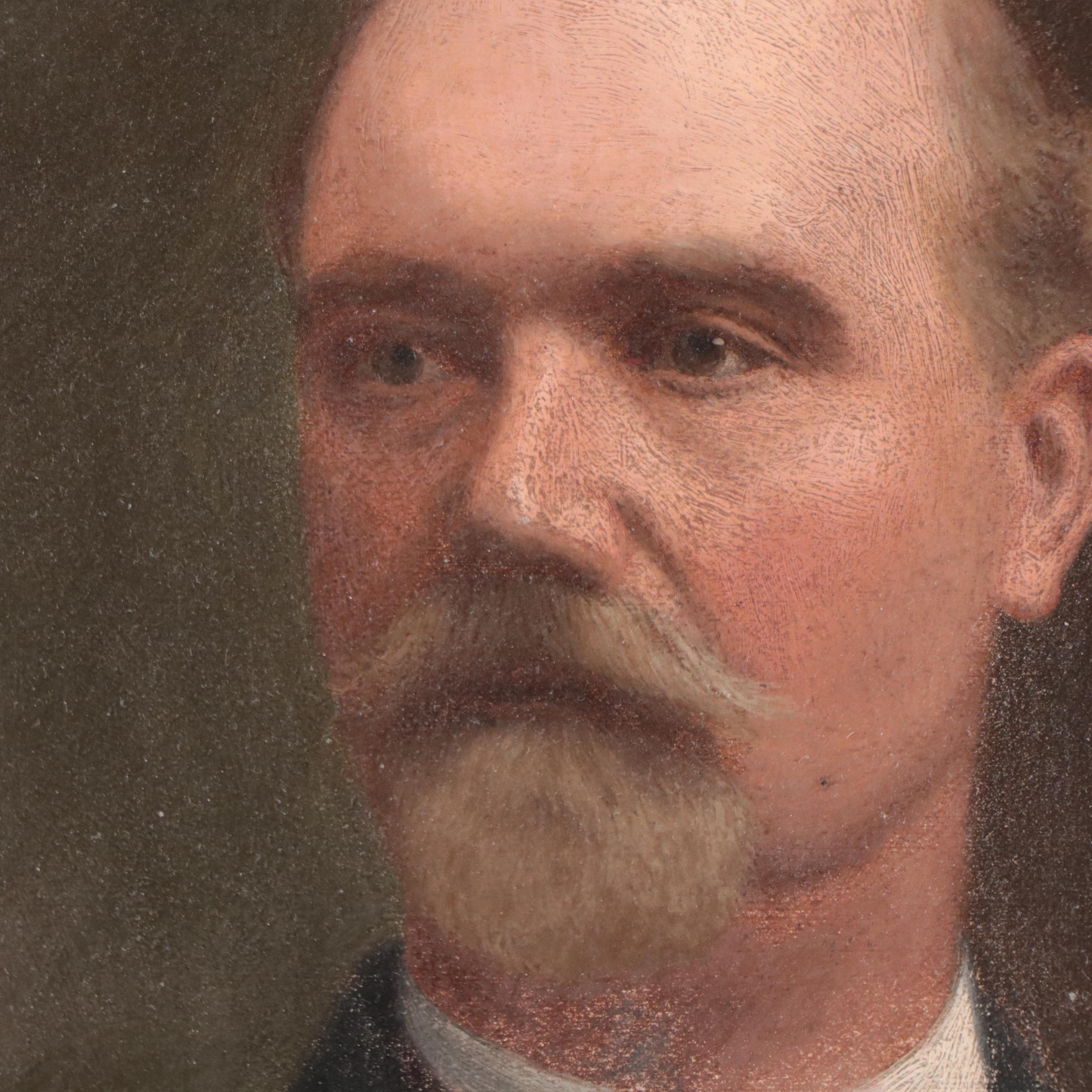 Rudolf Tschudi Portrait Oil Painting of Gentleman, 1908