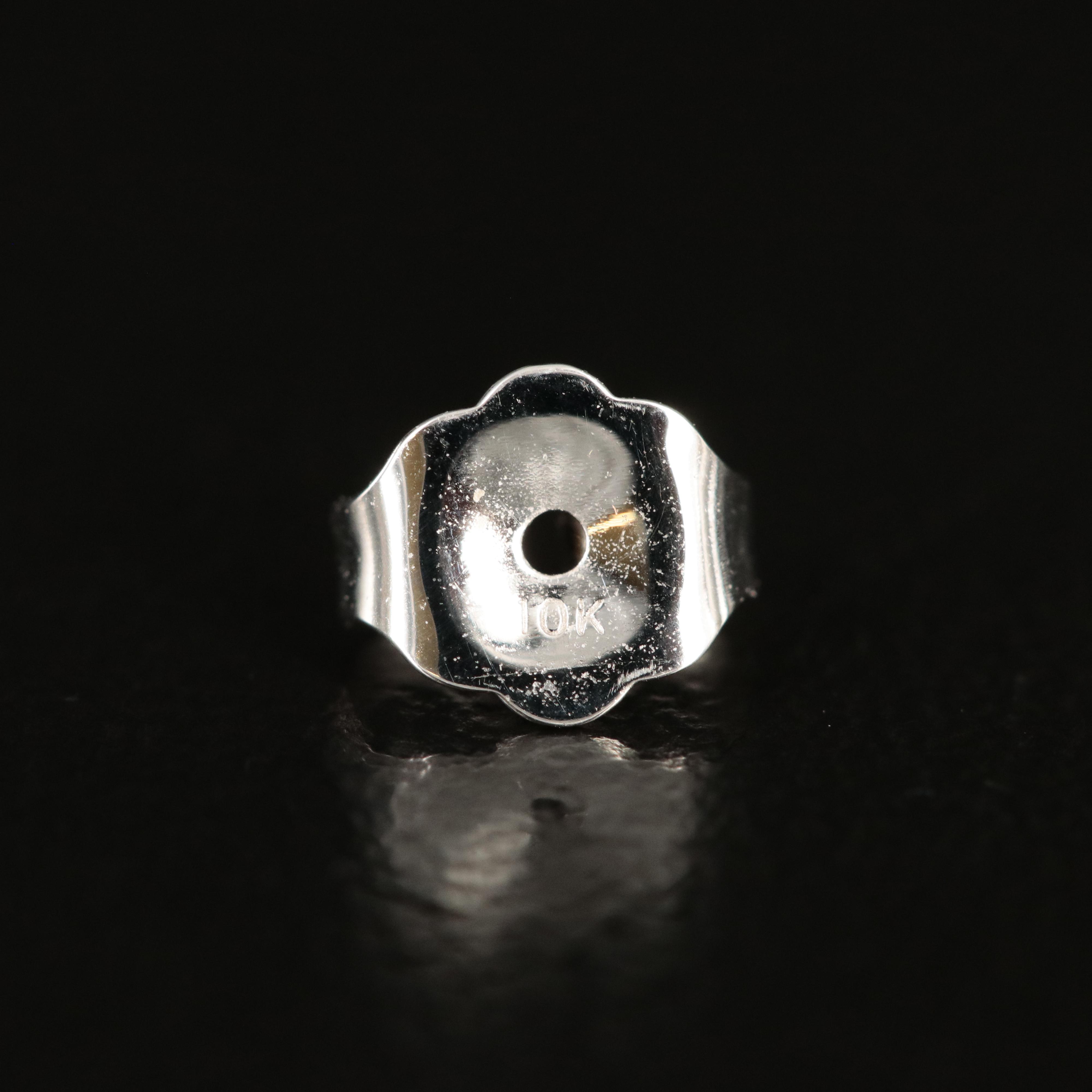 10K Topaz, Morganite Heart and Diamond Earrings