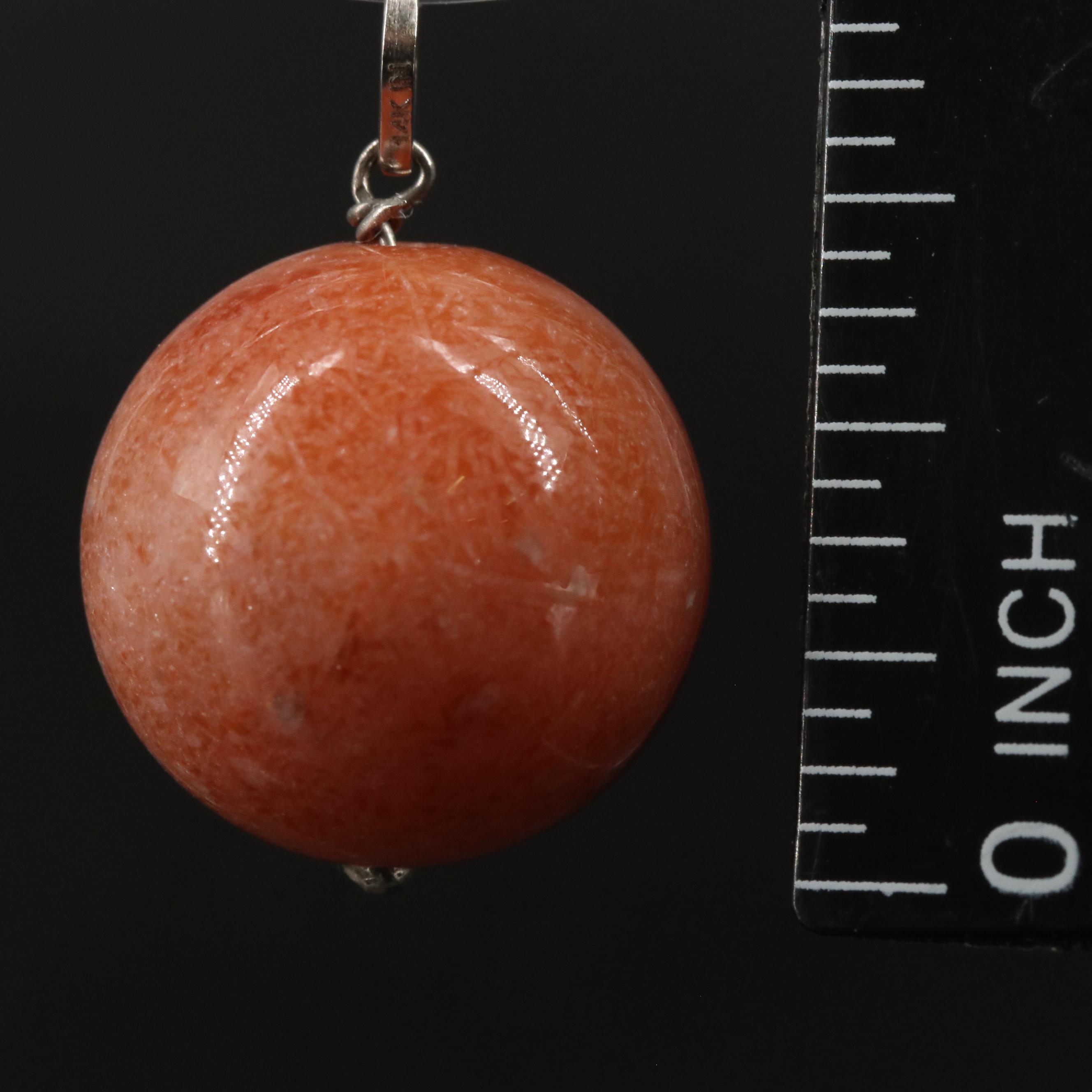 14K Jasper Pendant