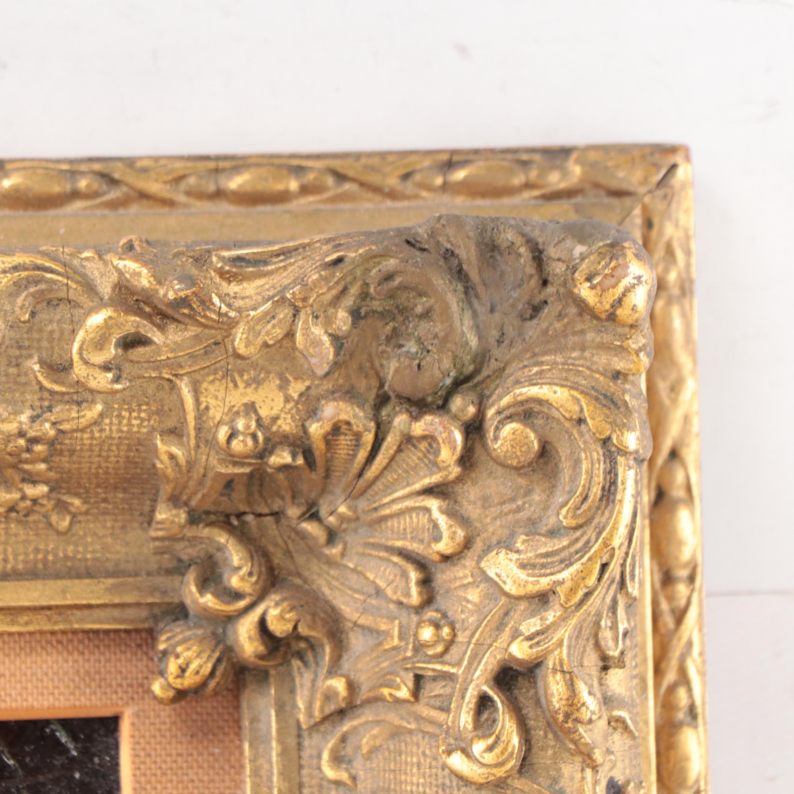 Hudson Mindell Kitchell Woodland Interior Landscape Oil Painting, Circa 1913