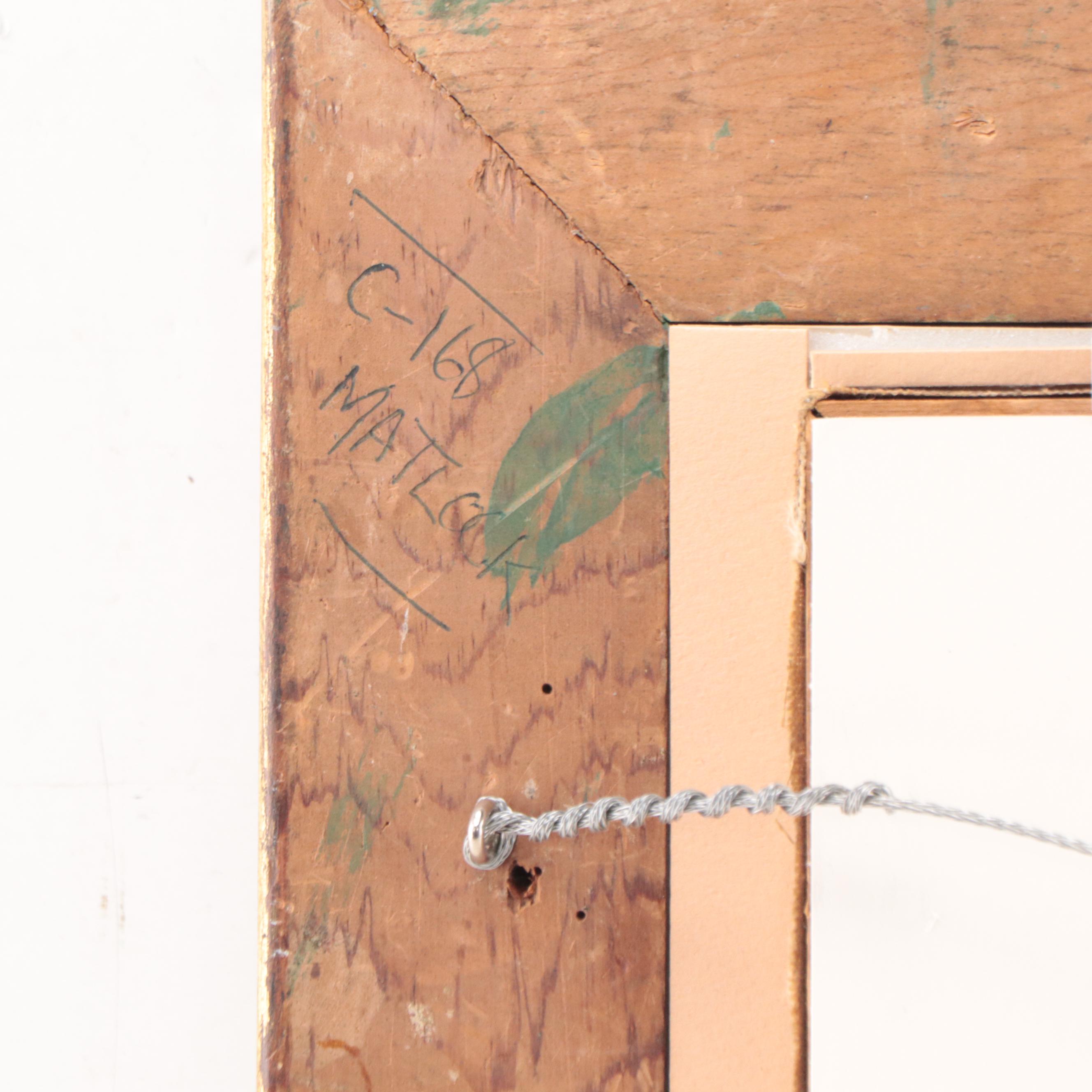 Hudson Mindell Kitchell Woodland Interior Landscape Oil Painting, Circa 1913