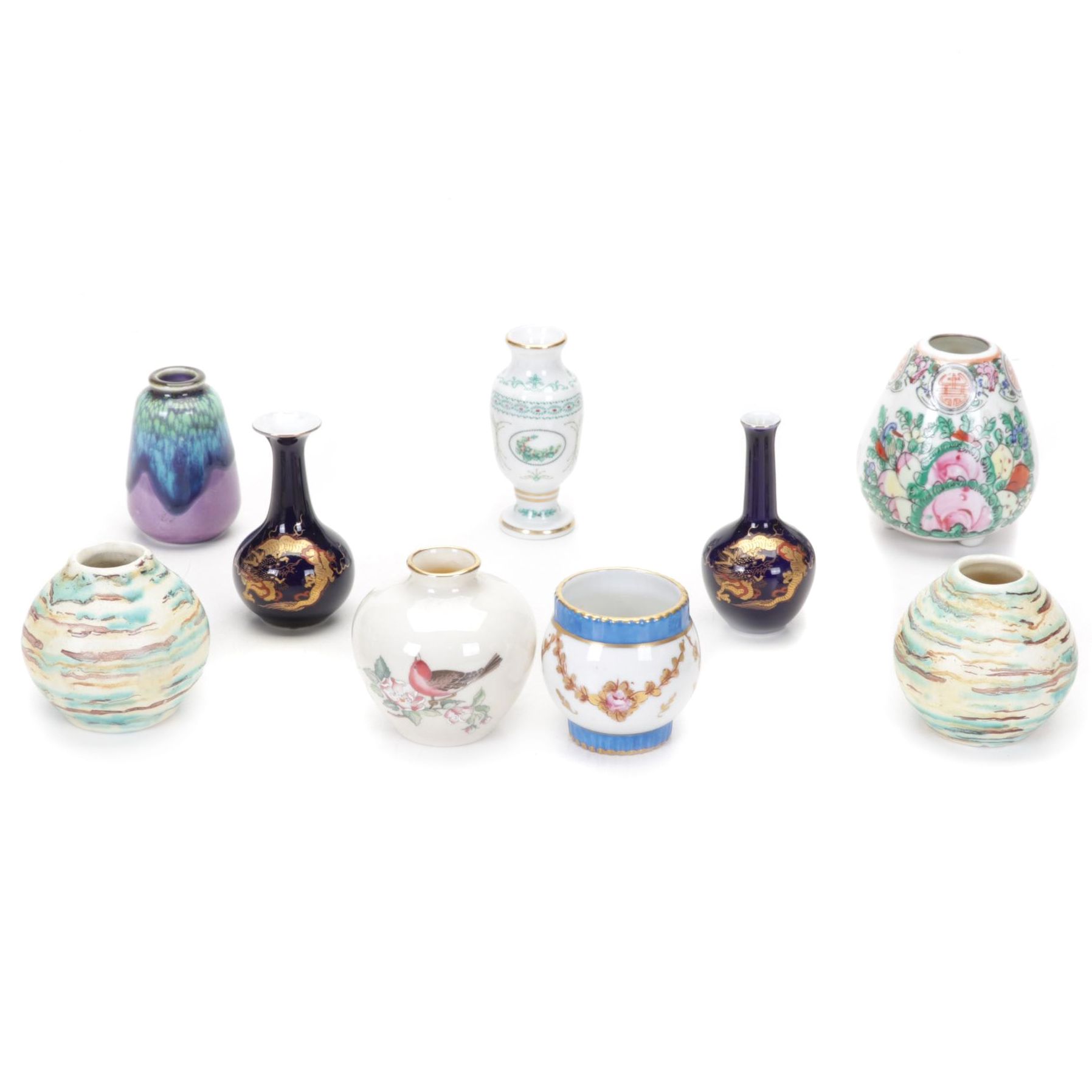 Chinese Famille Rose with Other Porcelain Vases, 20th Century