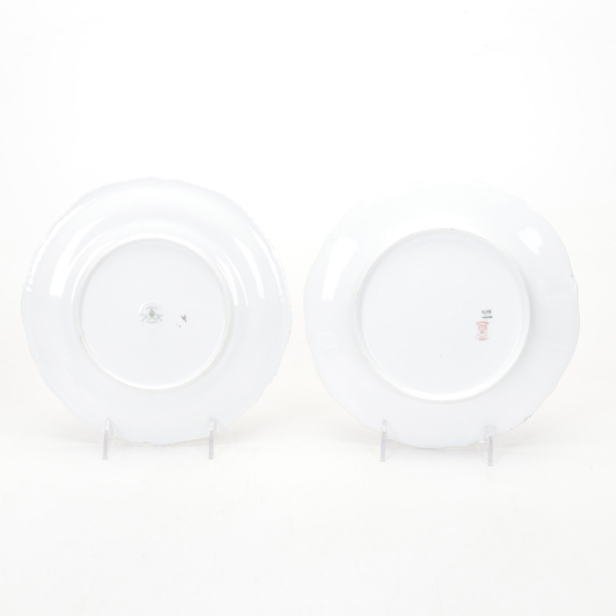 Schumann Compote with Limoges and Other European Porcelain Tableware and Boxes