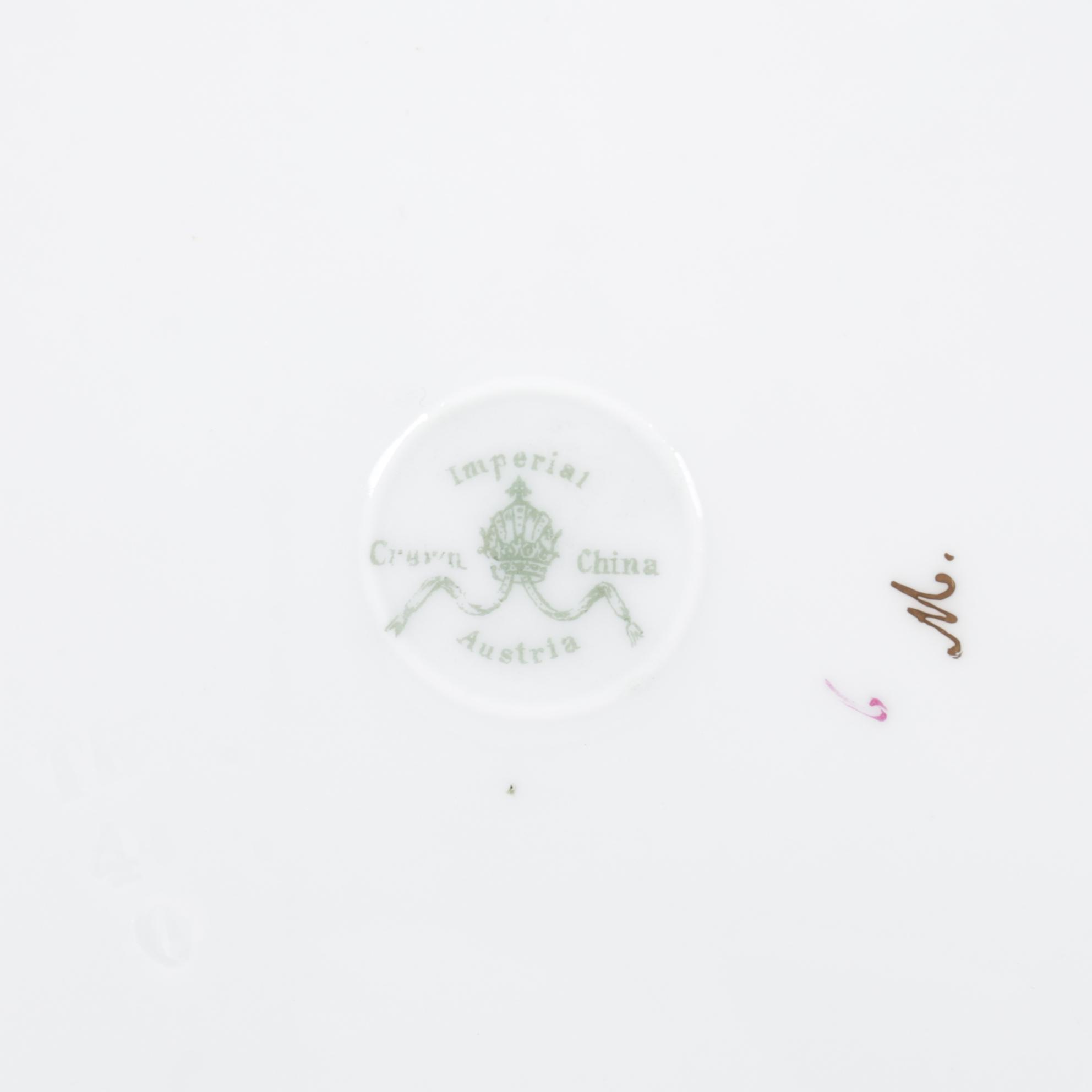 Schumann Compote with Limoges and Other European Porcelain Tableware and Boxes