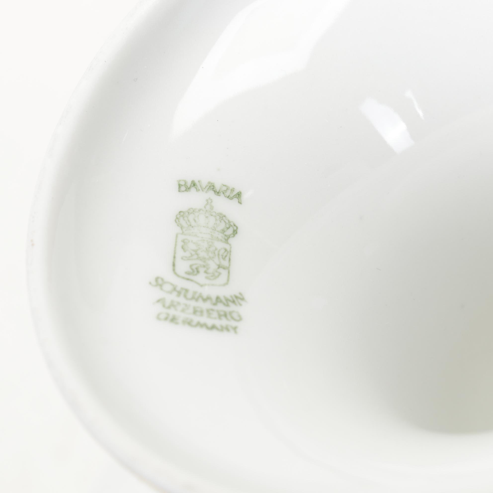 Schumann Compote with Limoges and Other European Porcelain Tableware and Boxes