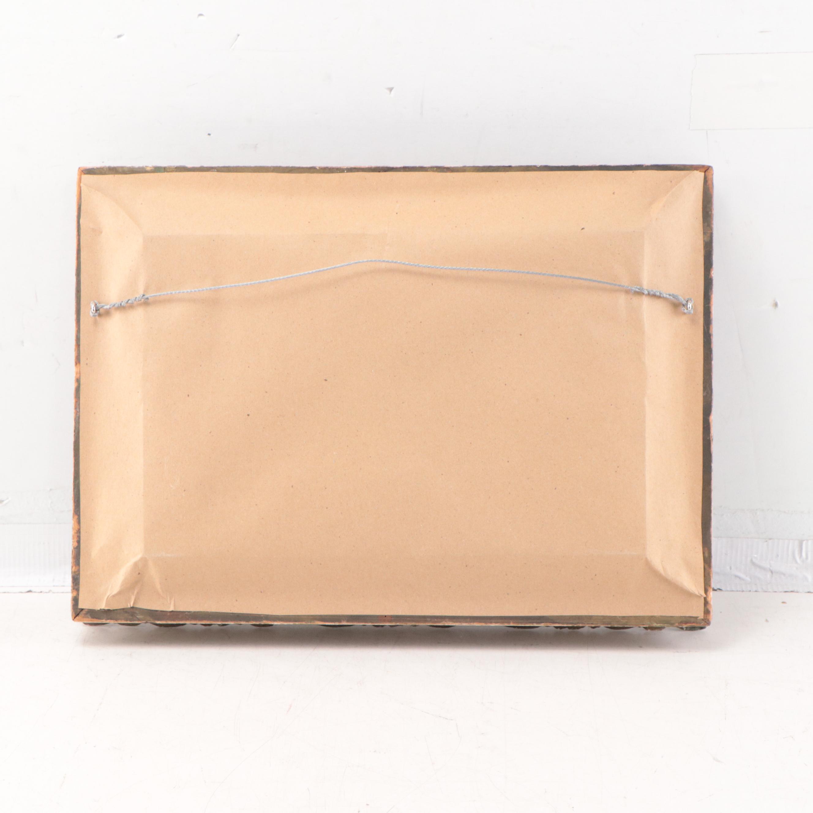 Kittie Griswell Floral Still Life Oil Painting of Pansies, Circa 1900