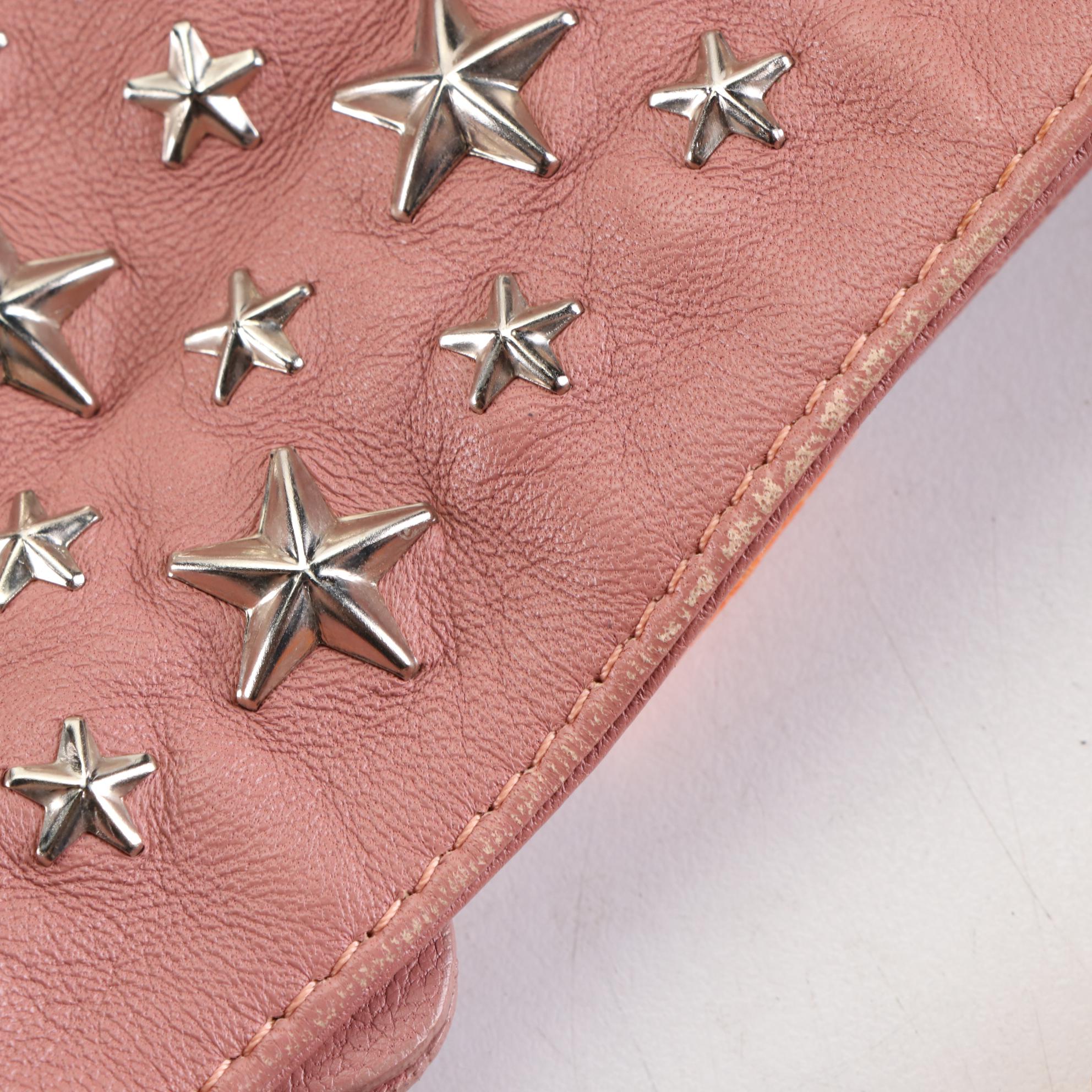 Jimmy Choo Star Studded Leather Hobo Bag