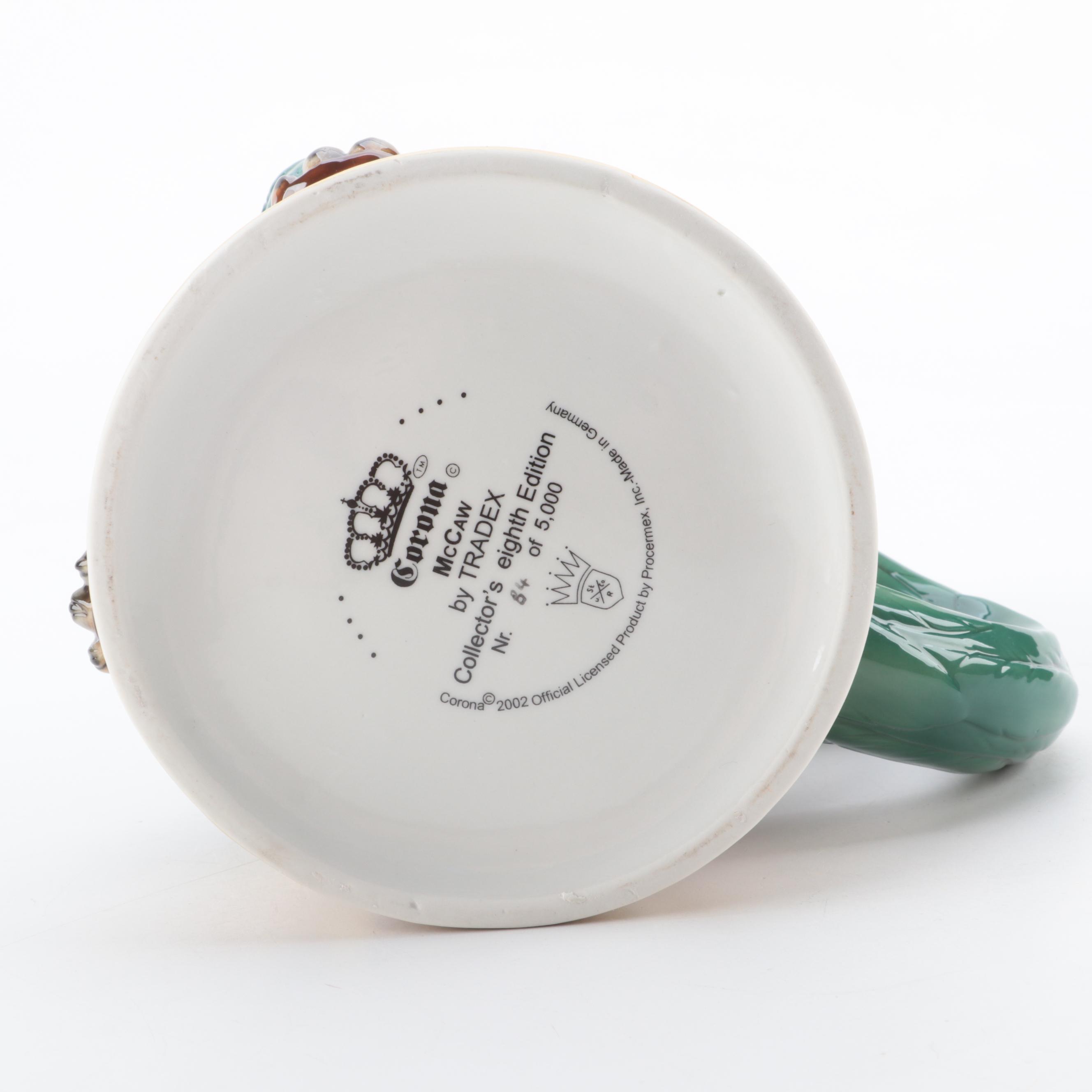 Tradex Limited Edition Corona "McCaw" Ceramic Beer Stein