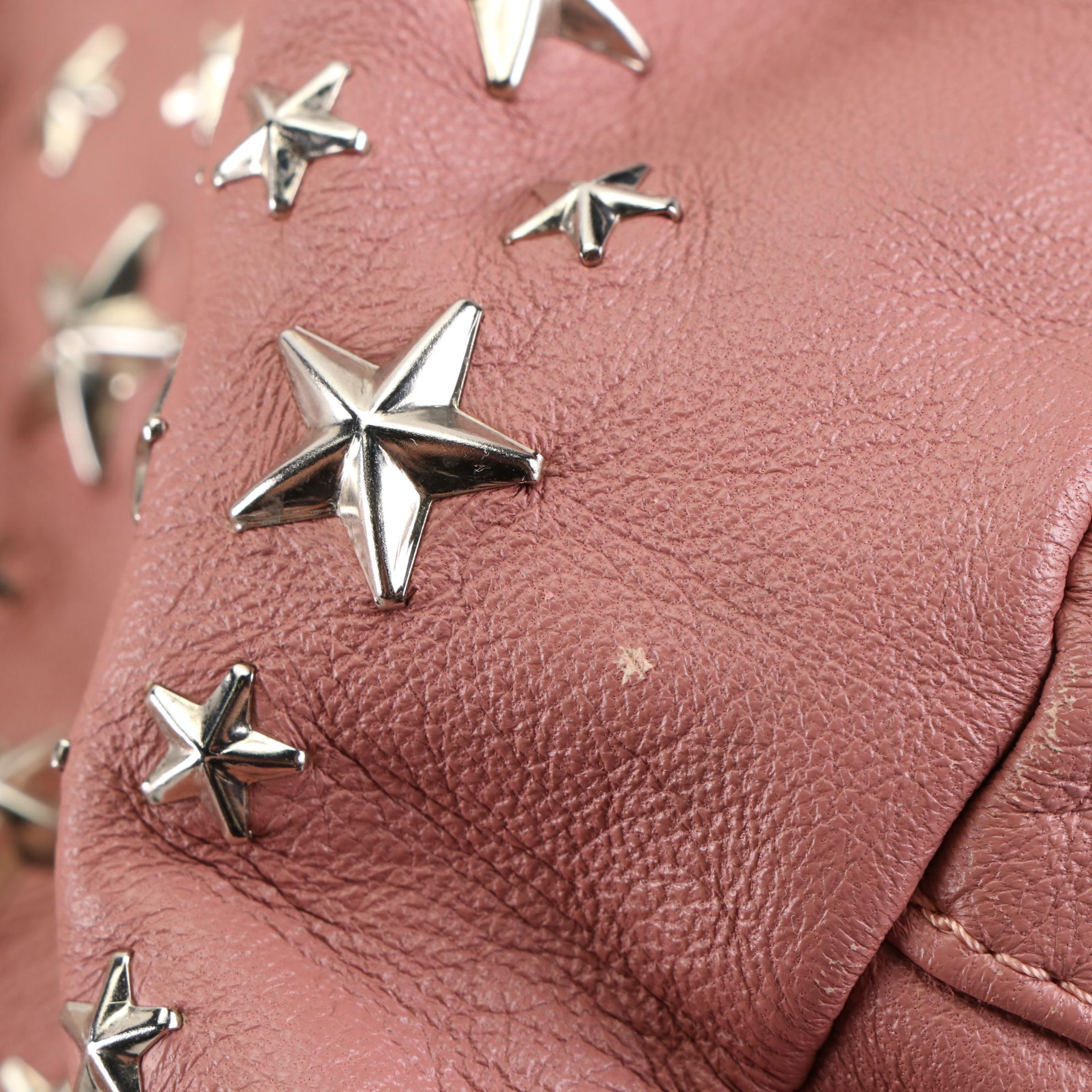 Jimmy Choo Star Studded Leather Hobo Bag