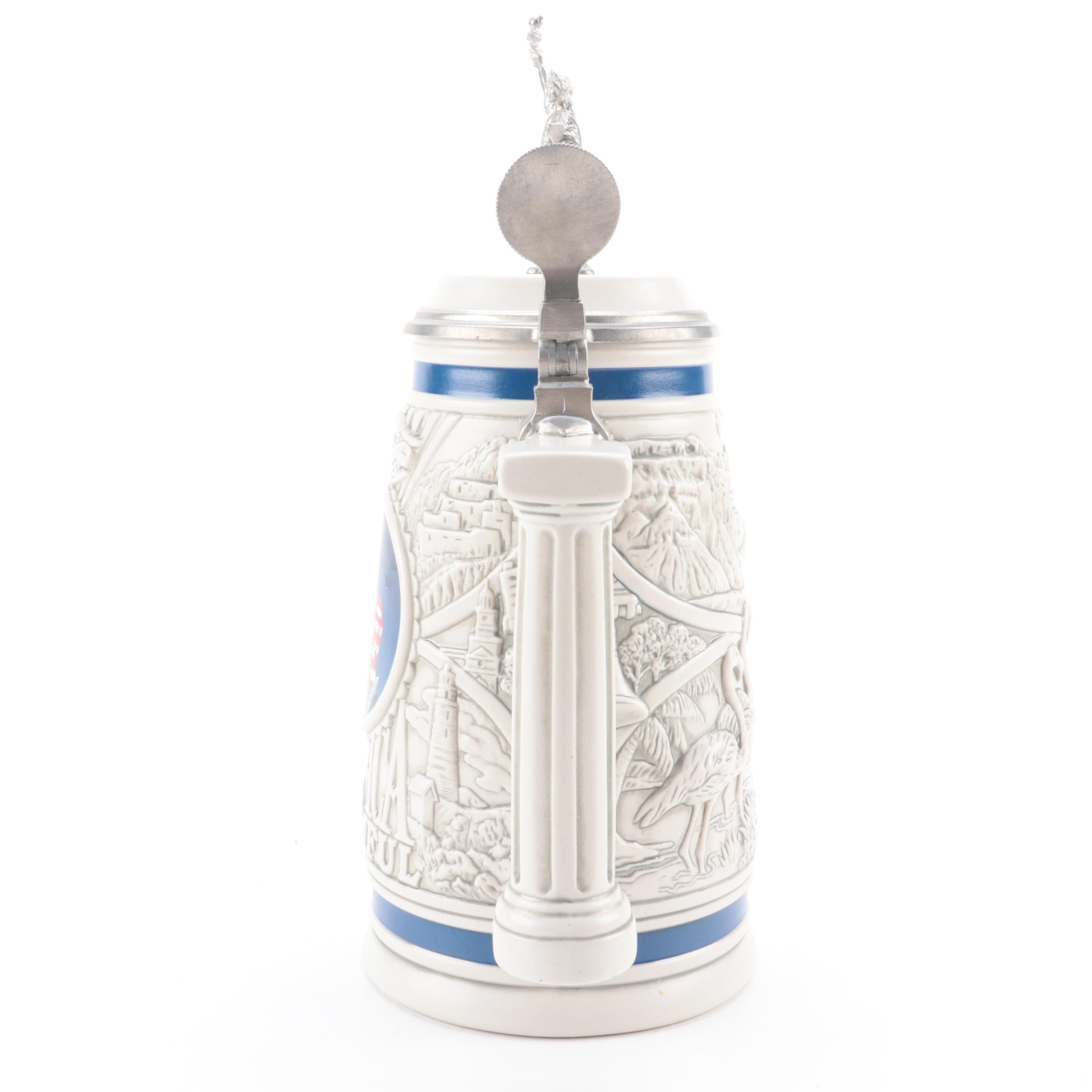 Ceramarte for Avon "America the Beautiful" Ceramic Beer Stein