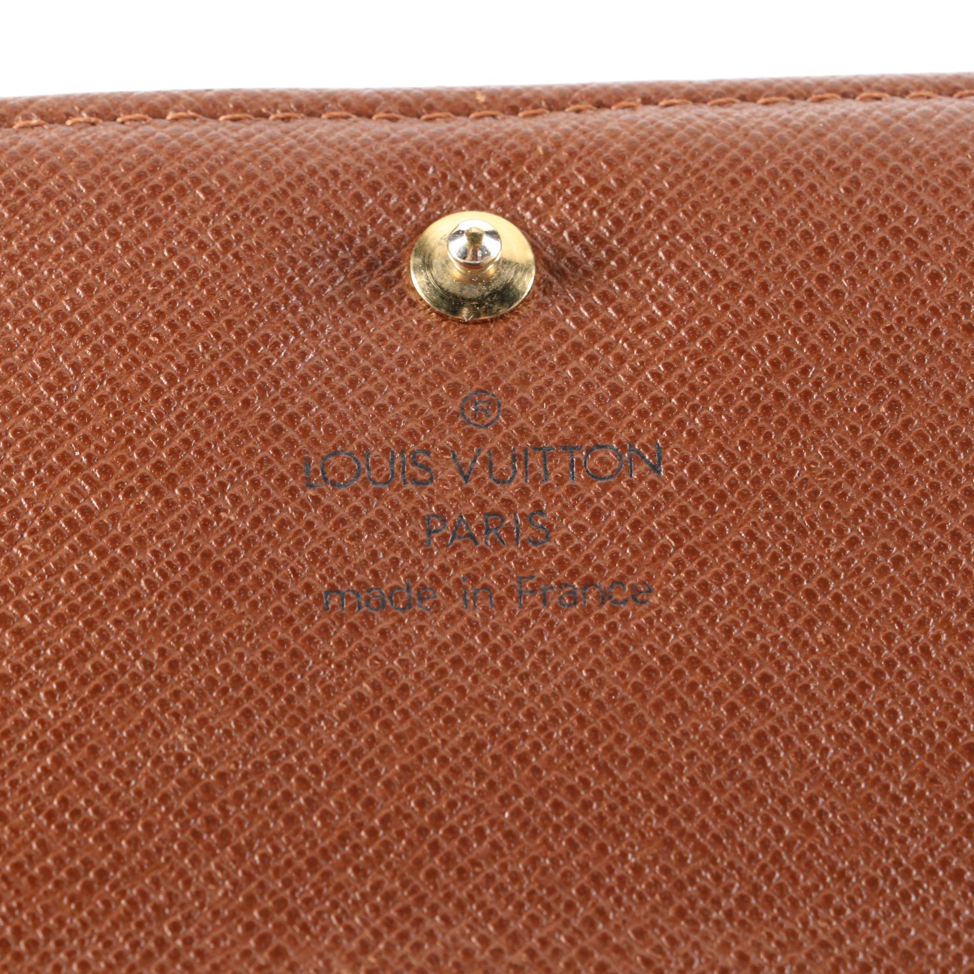 Louis Vuitton Porte-Monnaie Tresor Wallet in Monogram Canvas