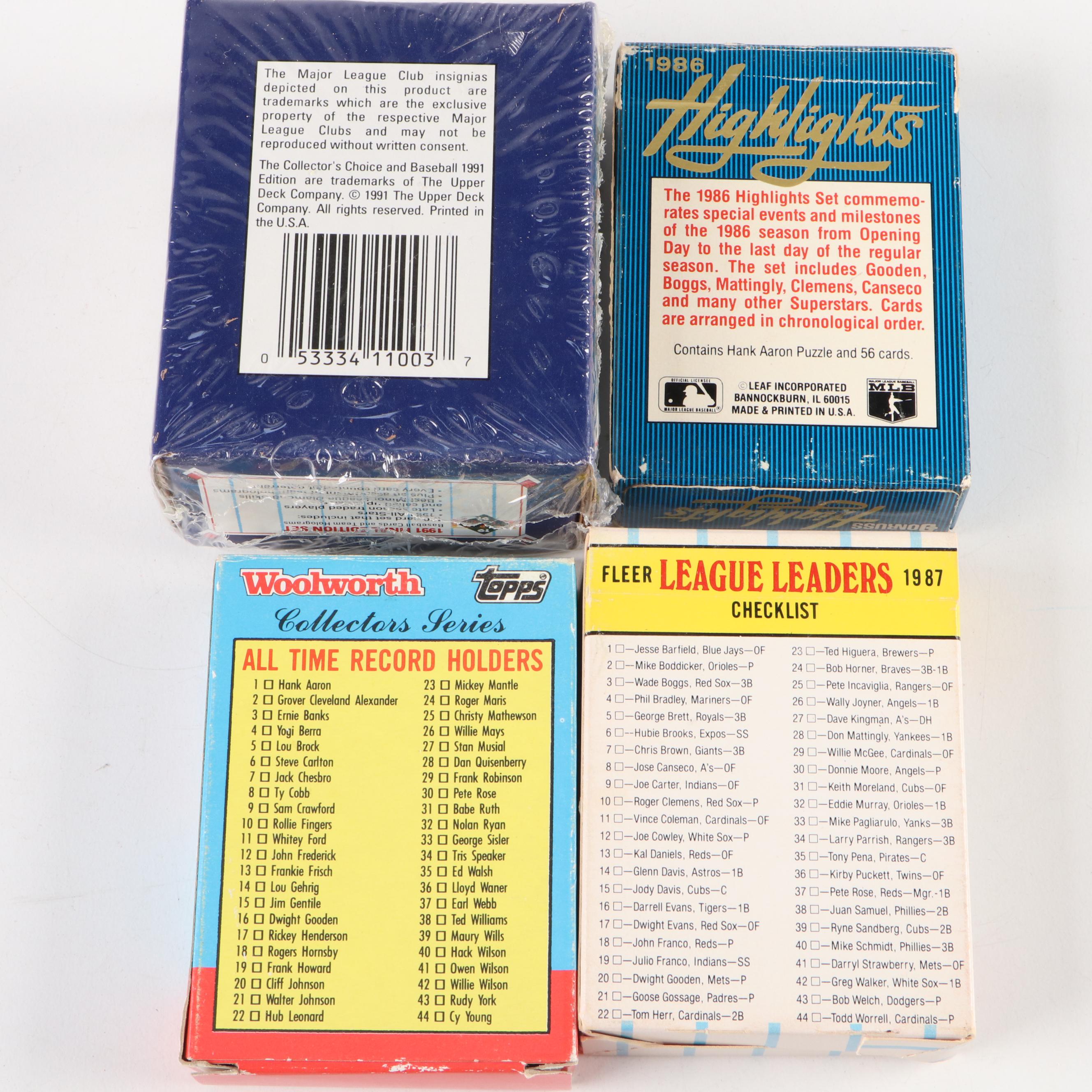 Topps and Other Trading Cards with Hank Aaron and More, 1980s–1990