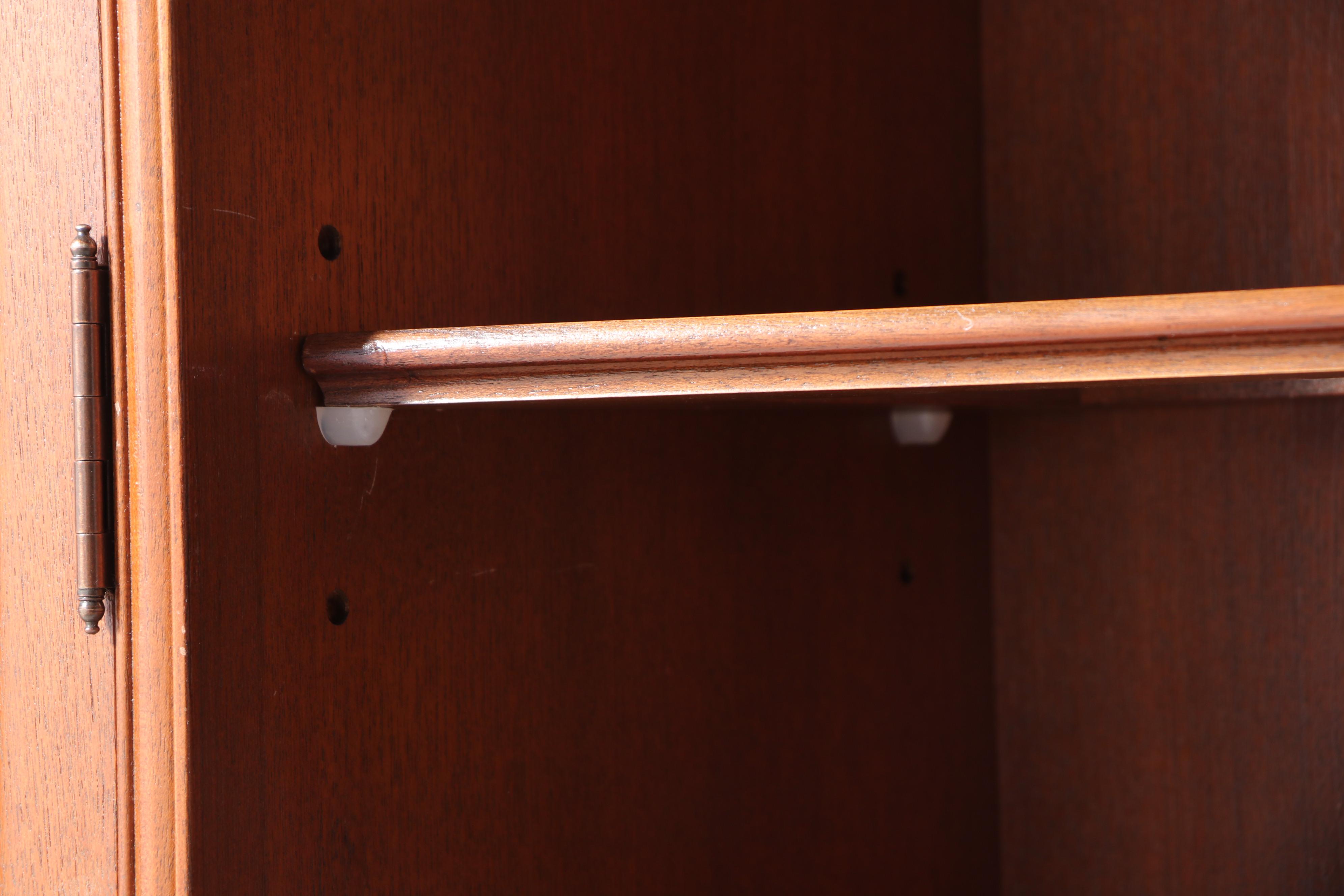 East Asian Carved Hardwood Illuminated China Cabinet