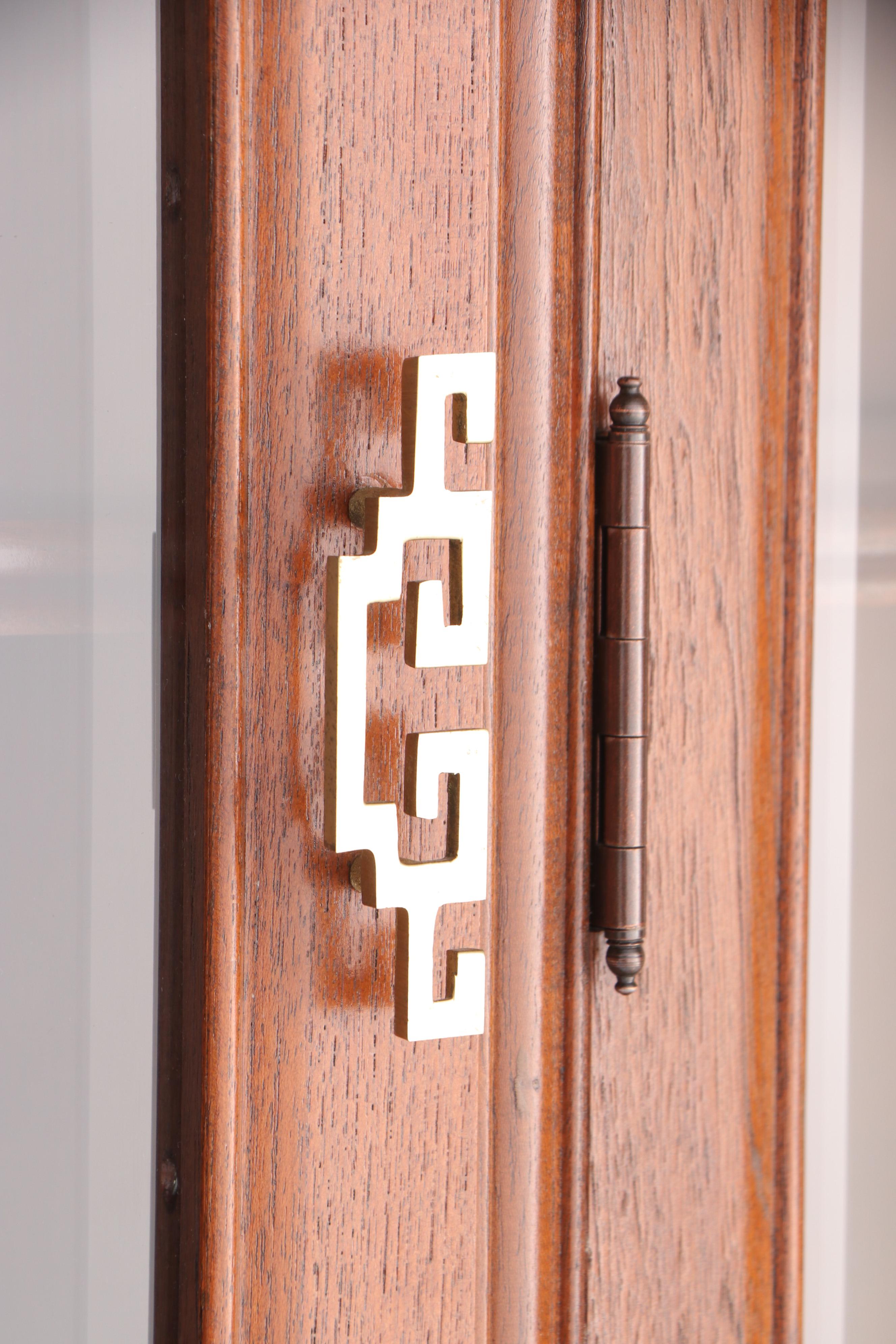 East Asian Carved Hardwood Illuminated China Cabinet