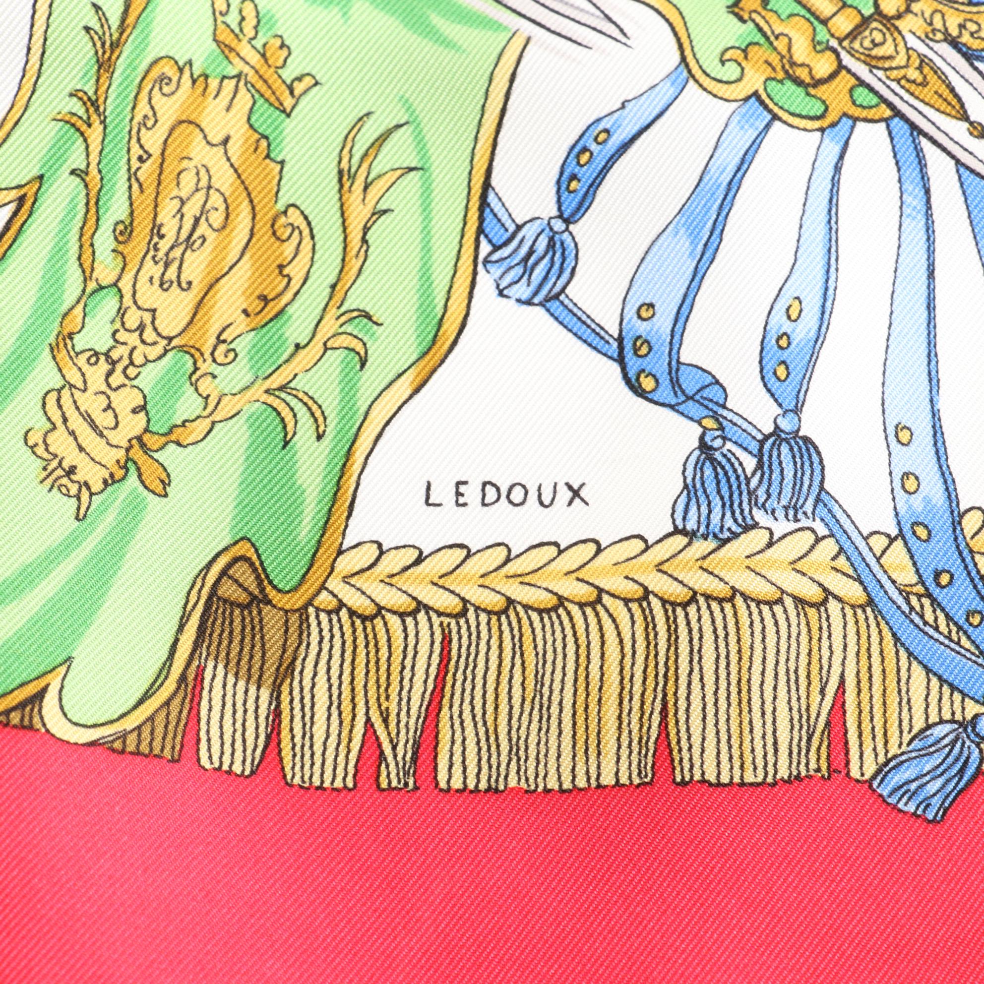 Hermès "Caparacons de la France et de L'Inde" Silk Twill Scarf 90