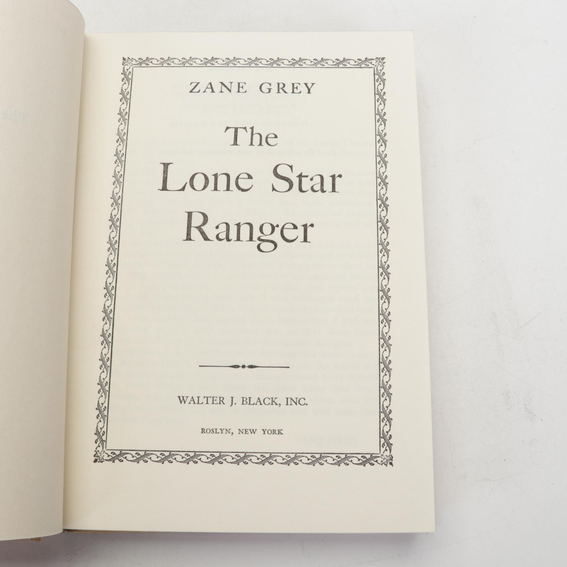 "Riders of the Purple Sage" and More Books by Zane Grey, Mid-20th Century