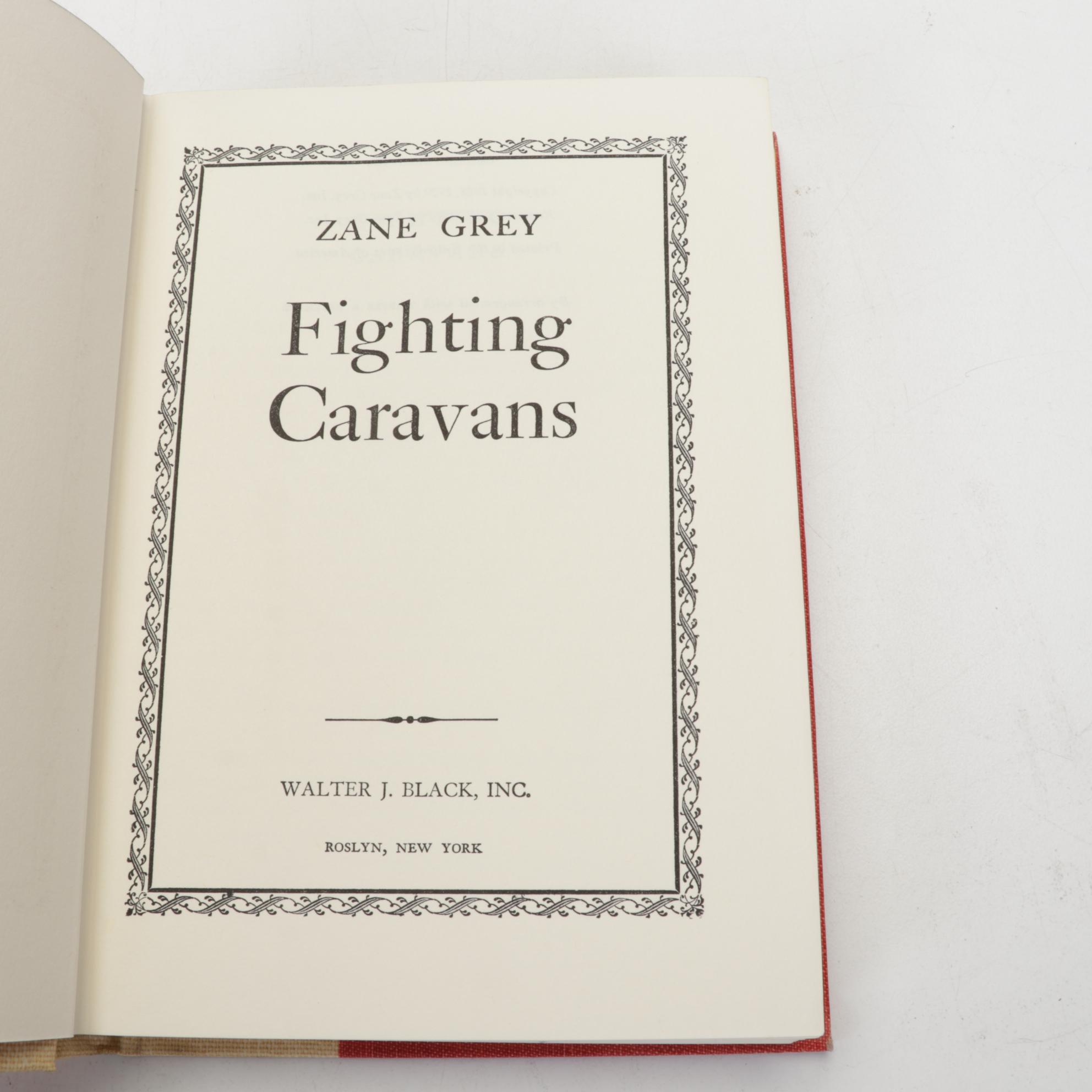 "Riders of the Purple Sage" and More Books by Zane Grey, Mid-20th Century