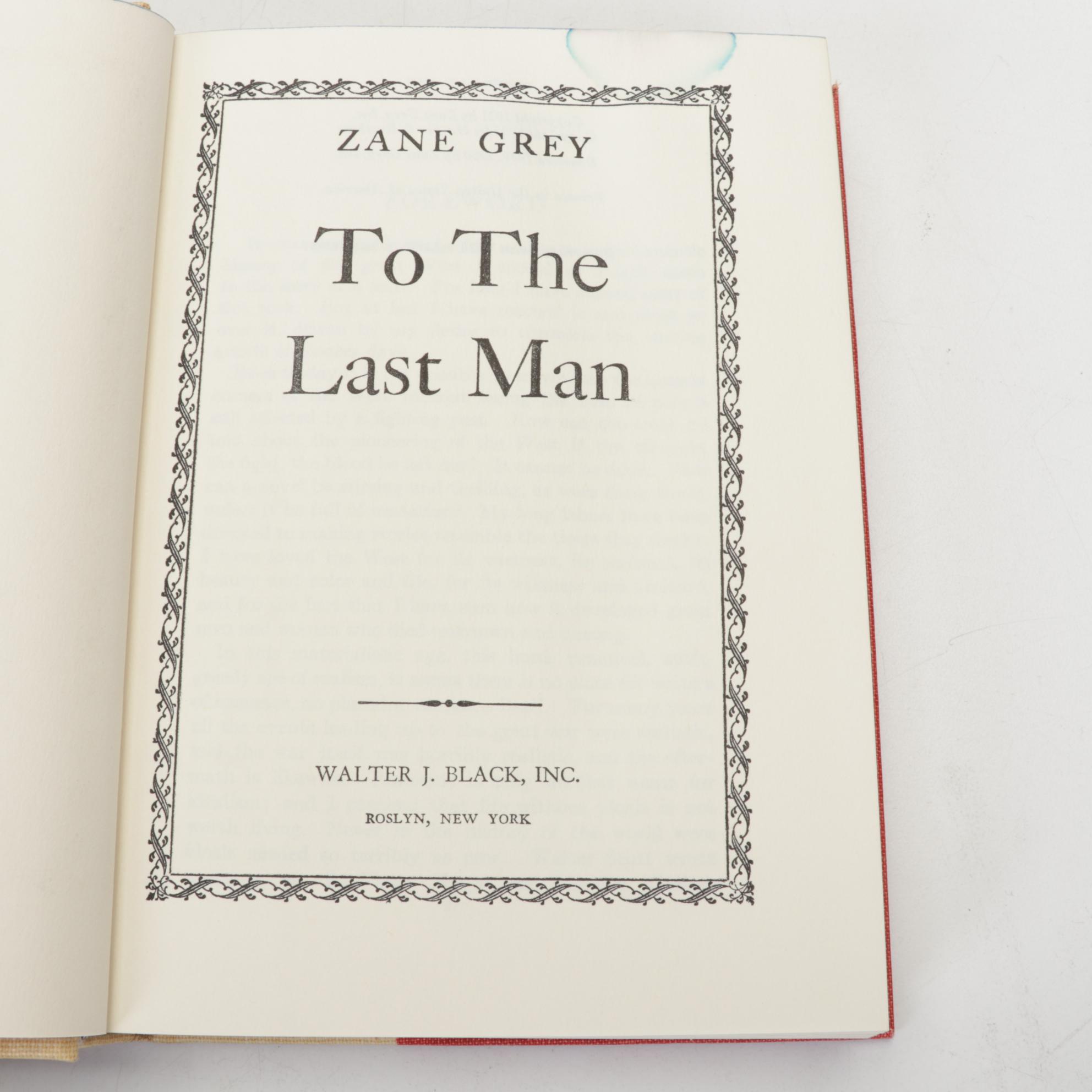 "Riders of the Purple Sage" and More Books by Zane Grey, Mid-20th Century