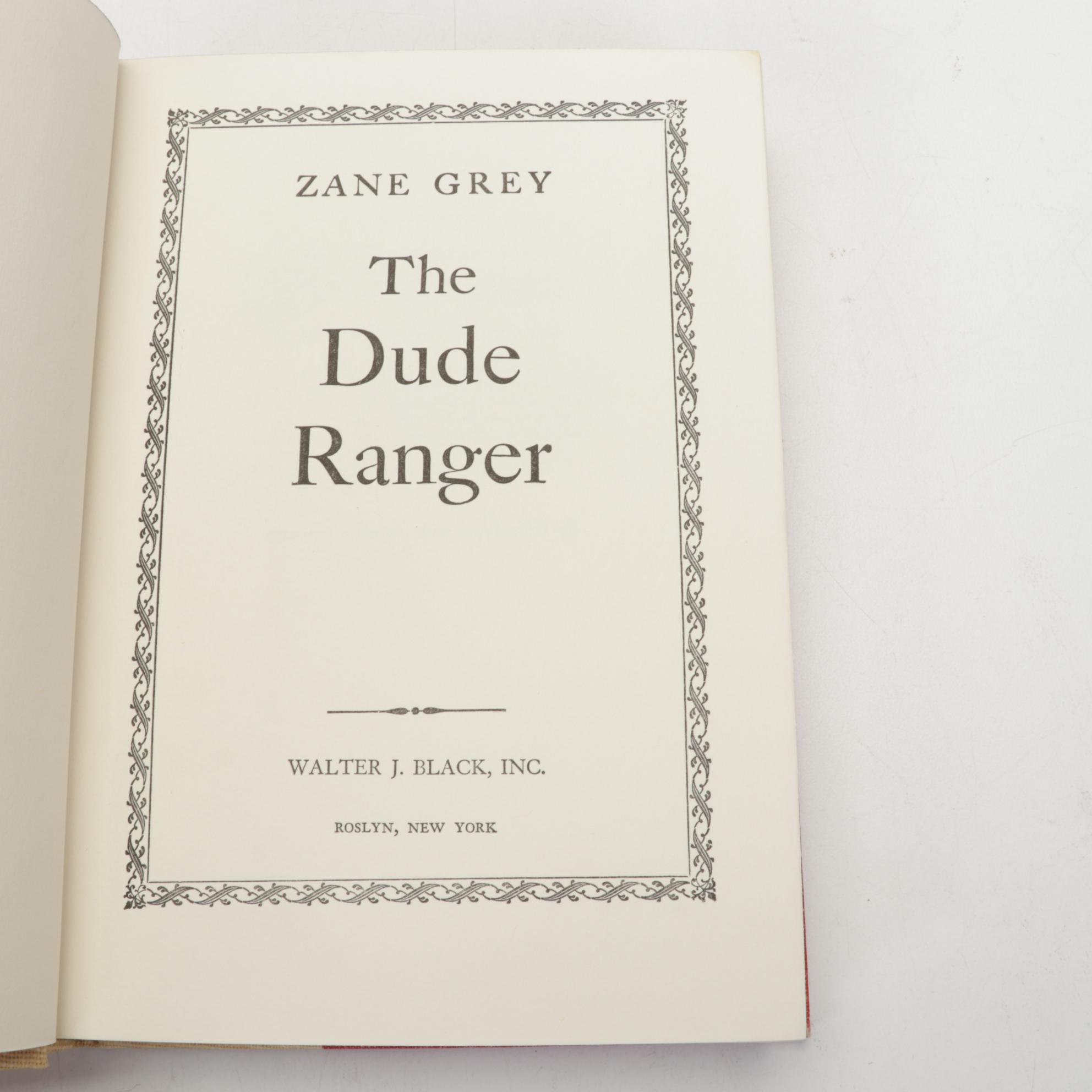 "Riders of the Purple Sage" and More Books by Zane Grey, Mid-20th Century