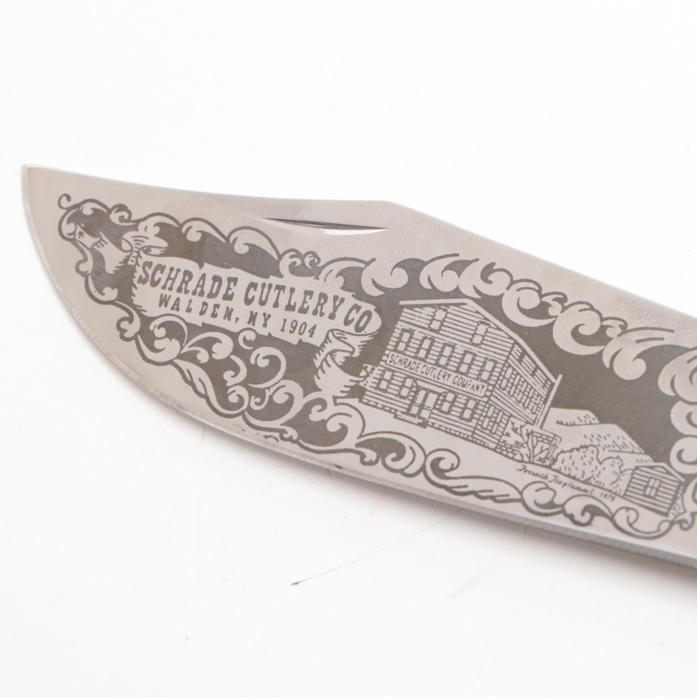 Schrade "Totem Pole", "X-Timer" and Other Stainless Steel Folding Knives