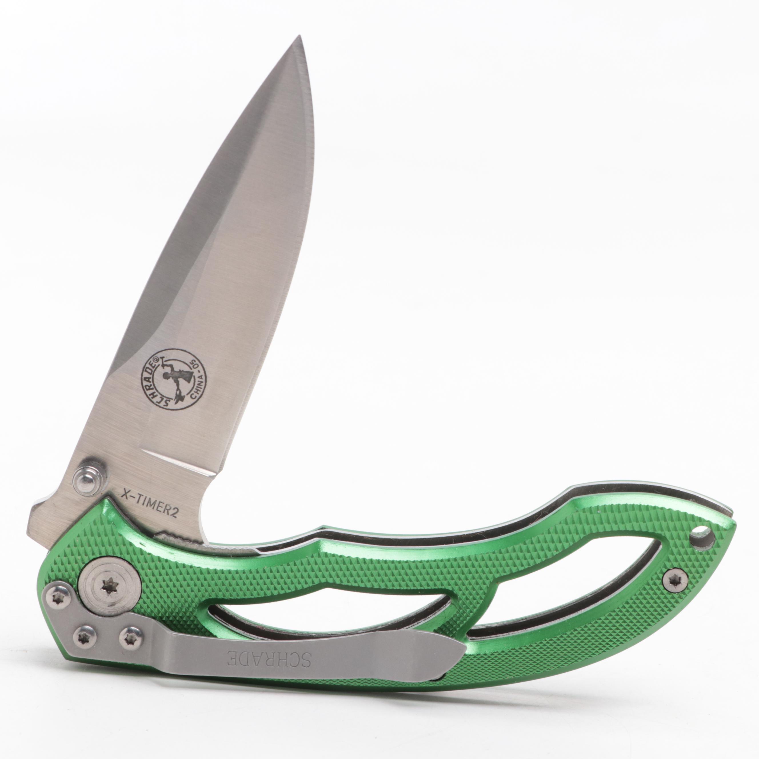 Schrade "Totem Pole", "X-Timer" and Other Stainless Steel Folding Knives