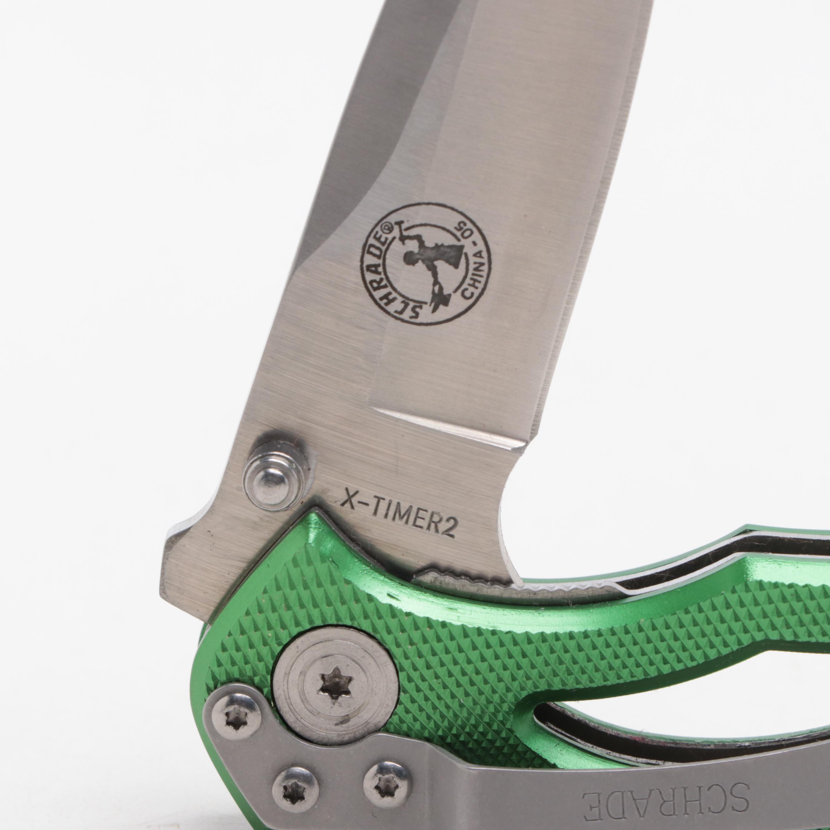 Schrade "Totem Pole", "X-Timer" and Other Stainless Steel Folding Knives