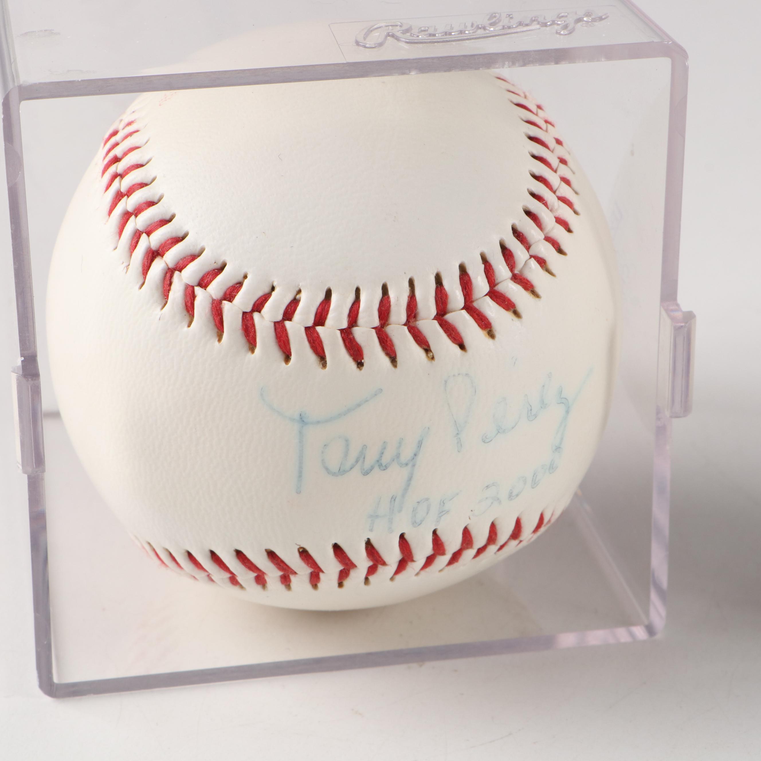 Cincinnati Reds Signed Baseballs and More, Tony Perez, Adam Dunn, Eric Davis