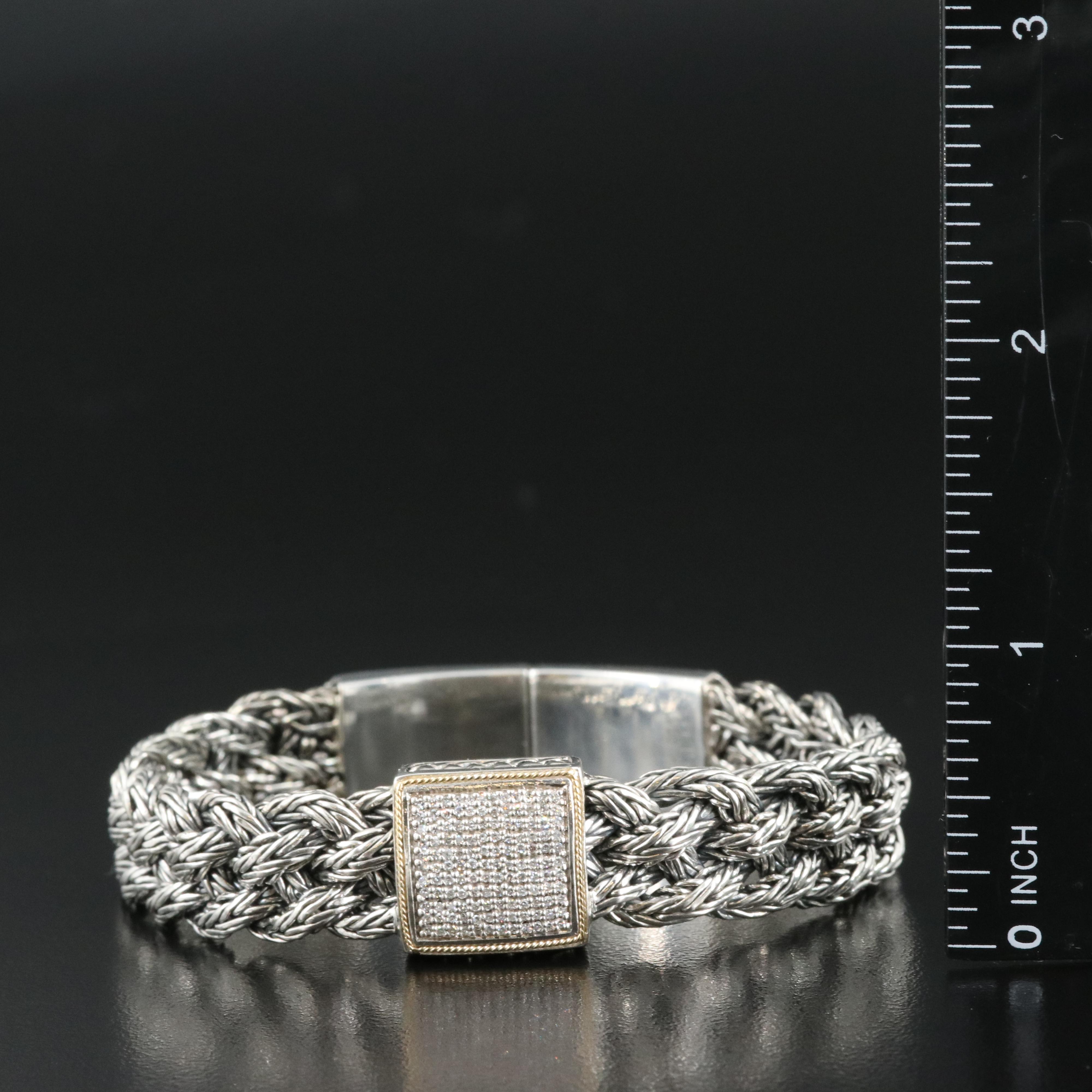 EFFY Sterling Diamond Bracelet with 18K Accents
