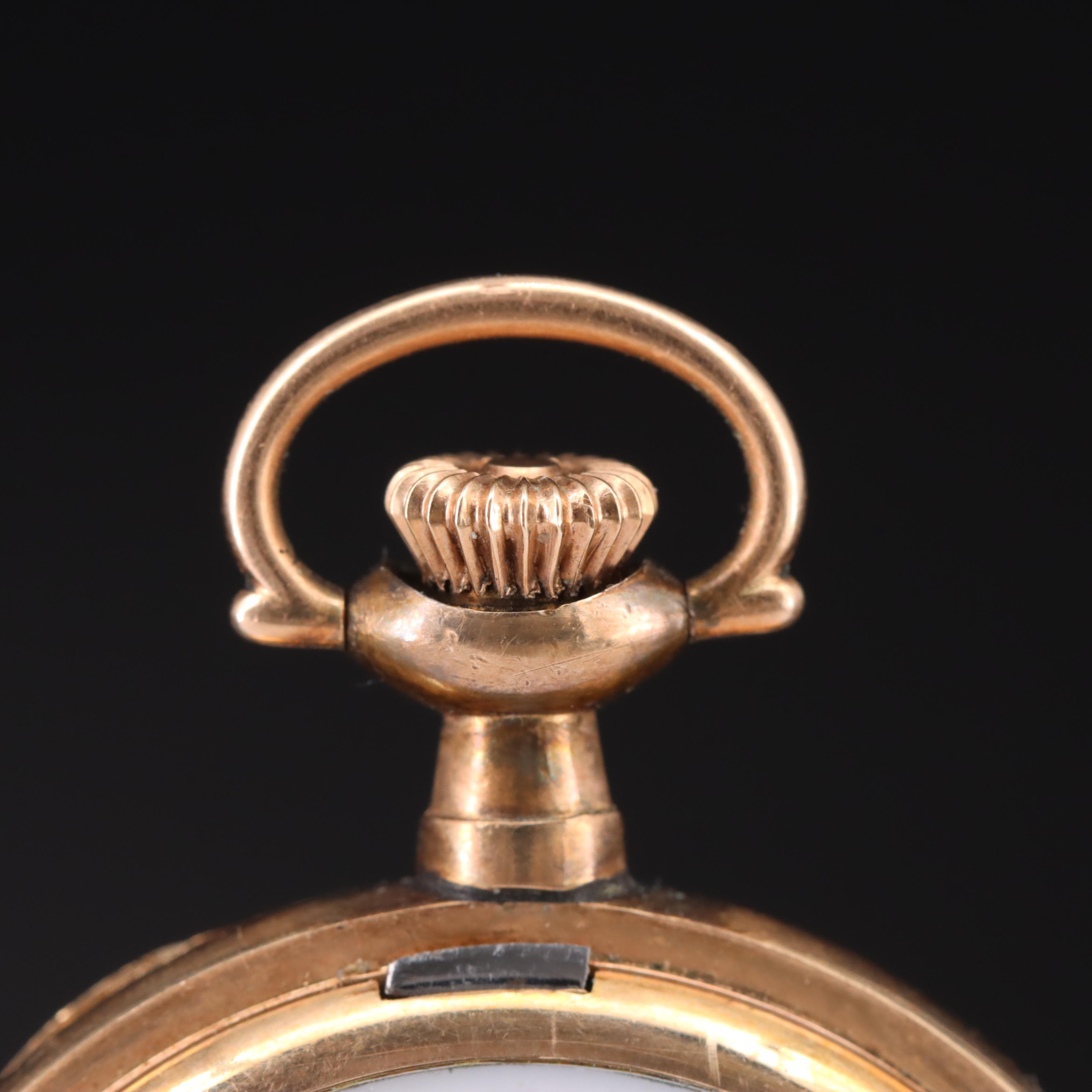 1910 Crown Hunter Pocket Watch