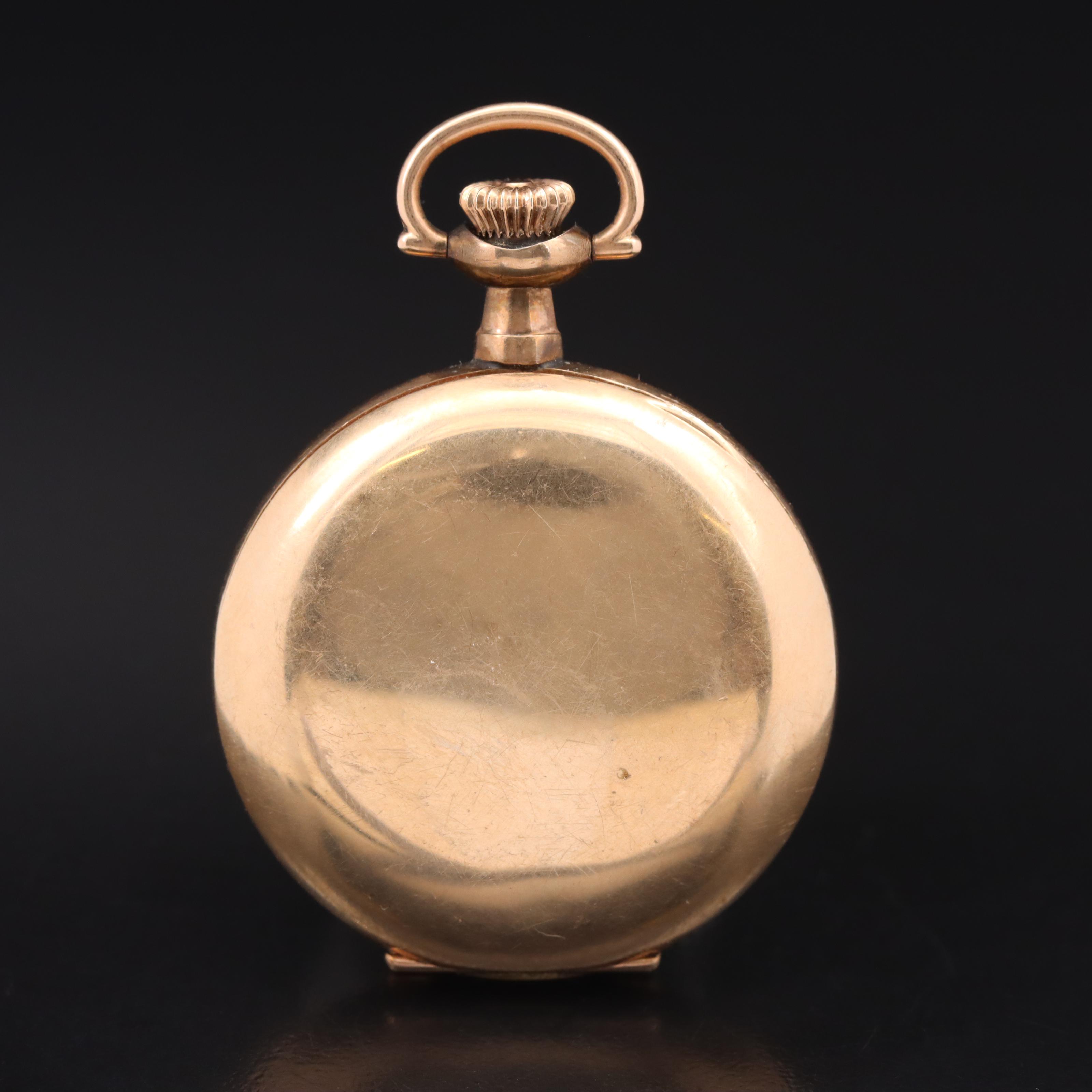 1910 Crown Hunter Pocket Watch