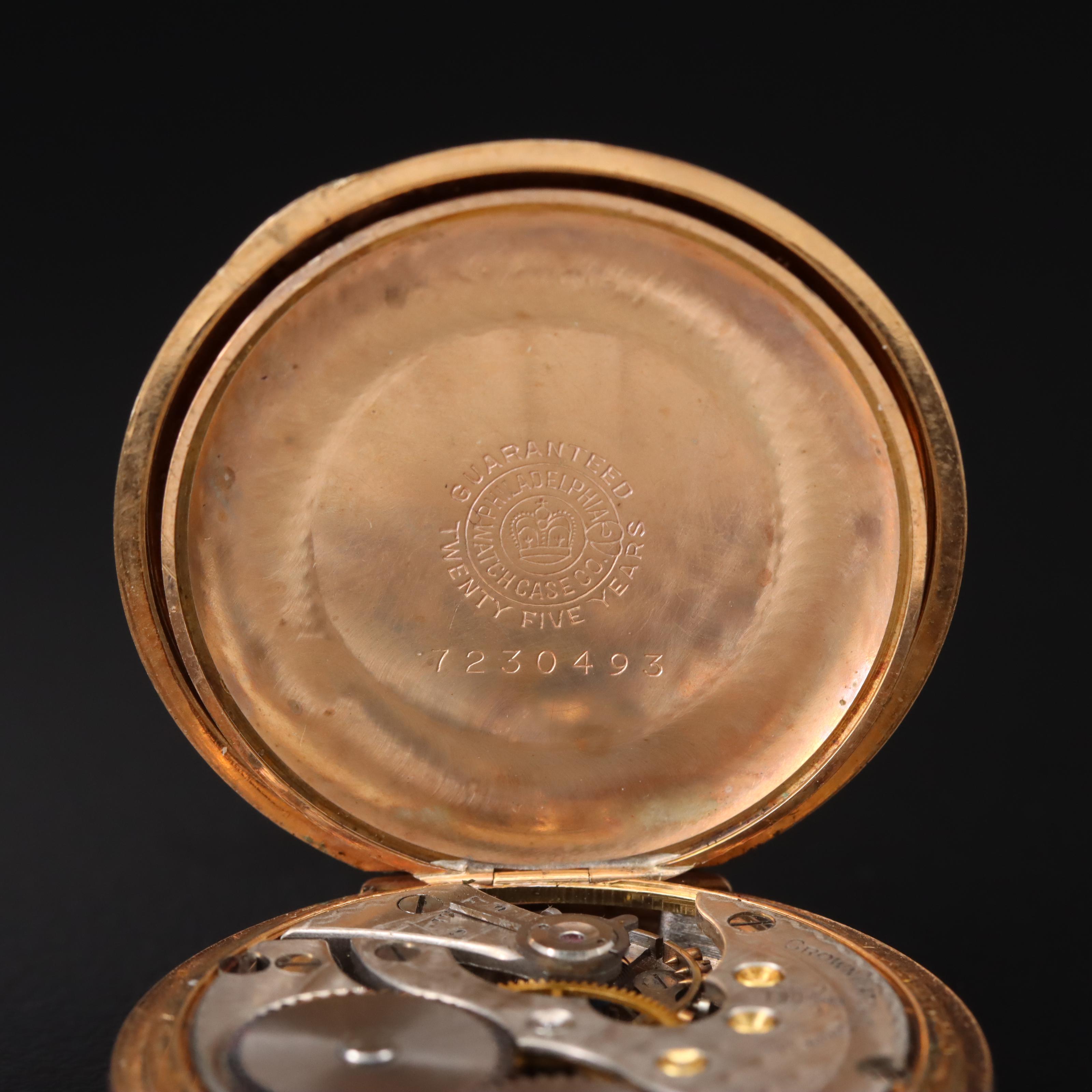 1910 Crown Hunter Pocket Watch