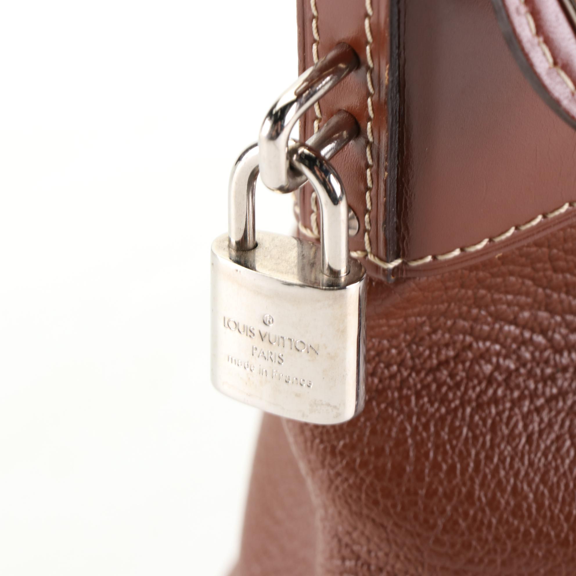 Louis Vuitton Lockit Handbag in Sienne Suhali Leather