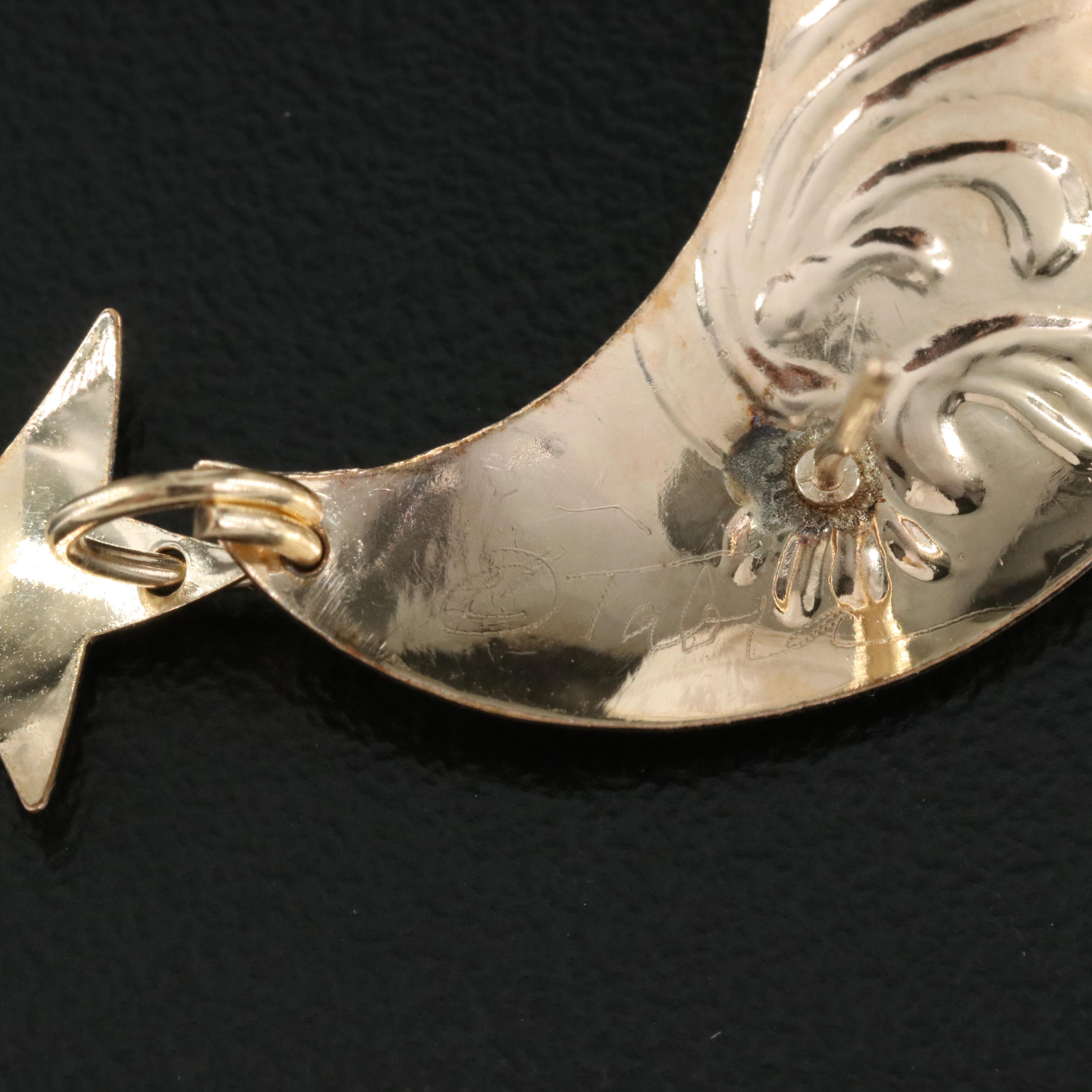 Tabra Pearl Moon and Stars Earrings