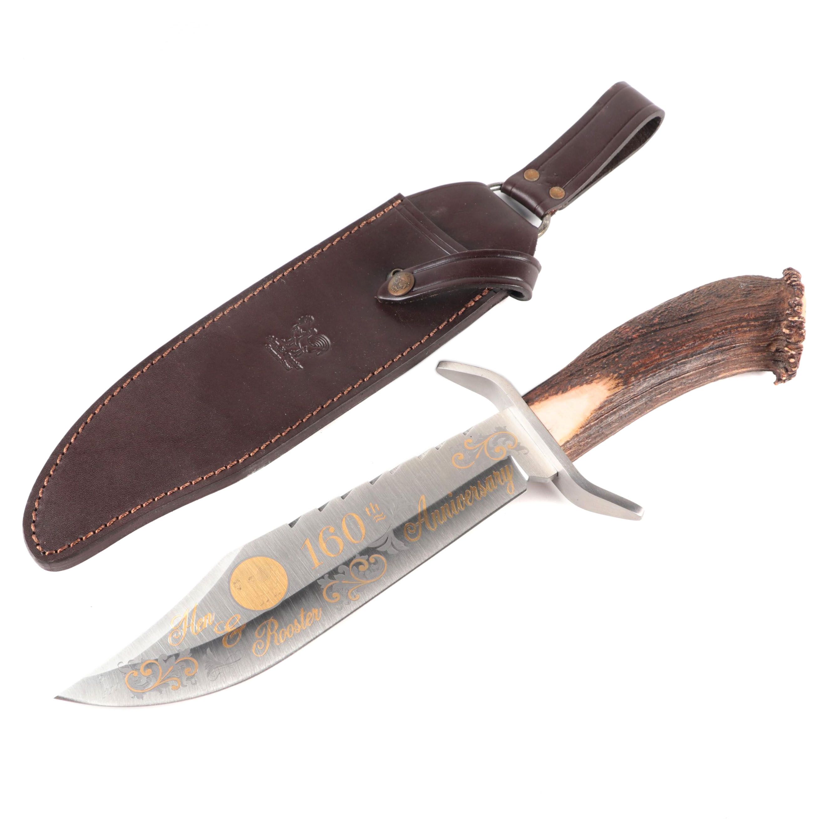 Hen & Rooster Limited Edition 160th Anniversary Bowie Knife with Scabbard