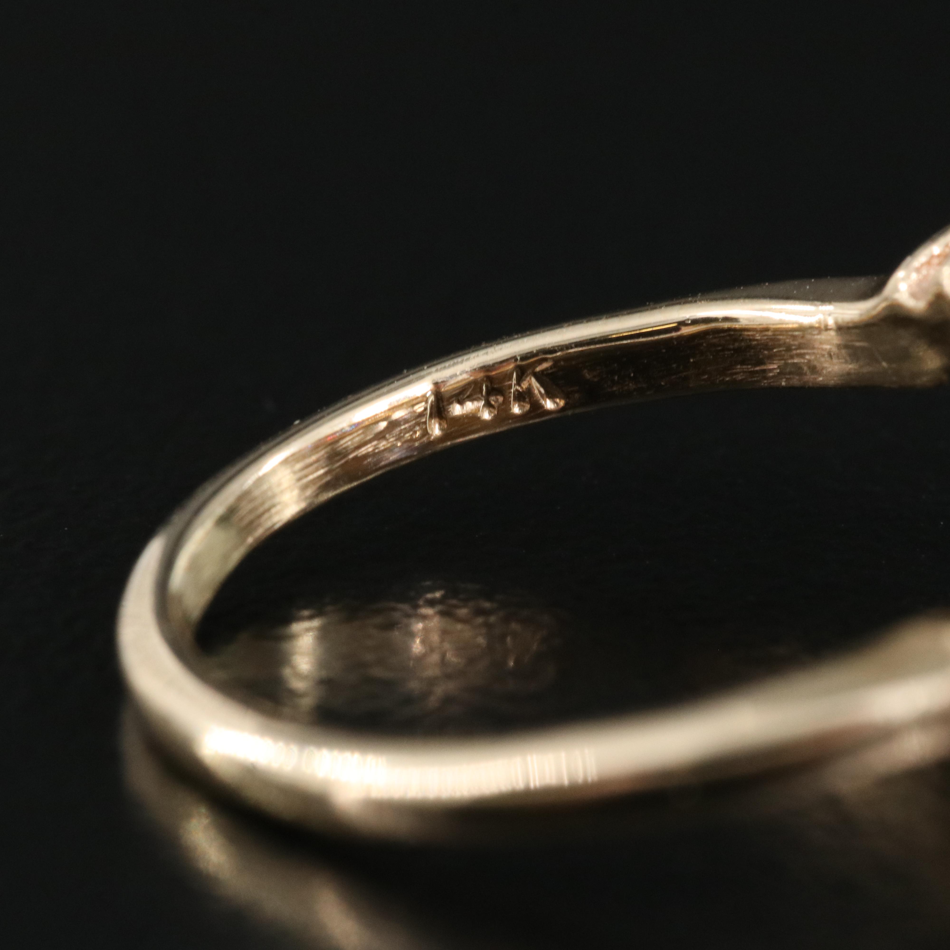 14K Sapphire and Diamond Ring