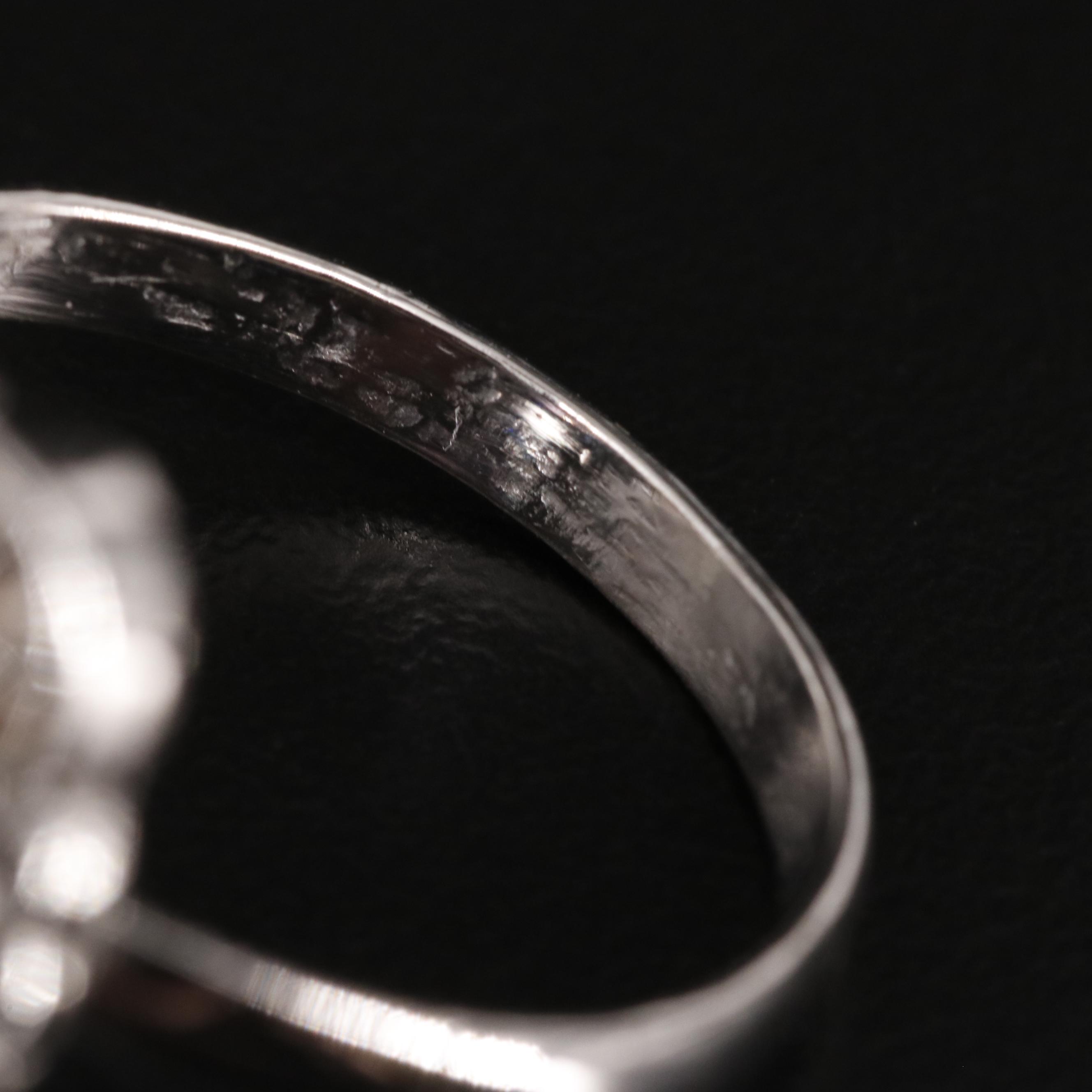 Amethyst Ring with Scrollwork Accents