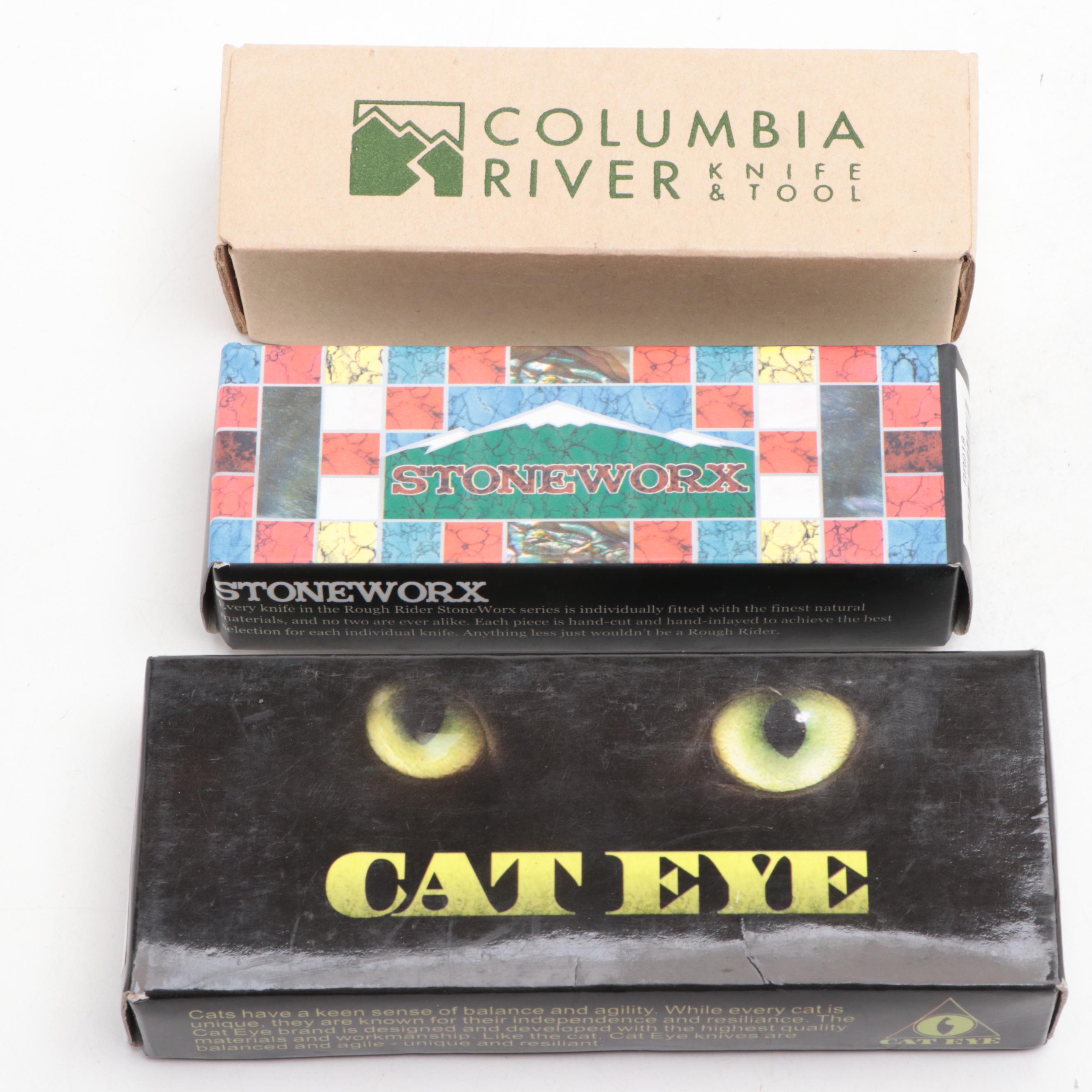 Rough Rider "Stonework" and Other Folding Knives