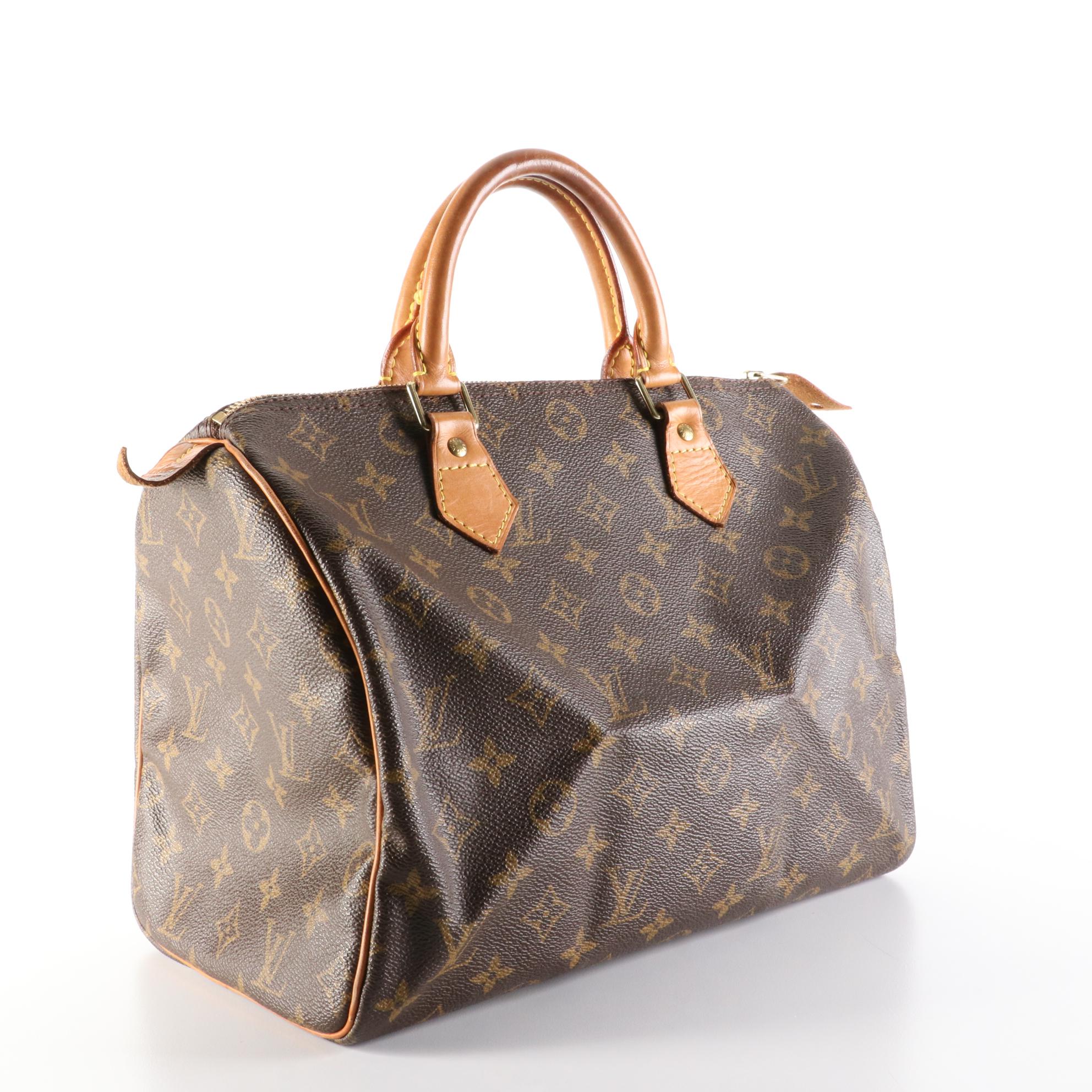 Louis Vuitton Speedy 30 in Monogram Canvas and Vachetta Leather