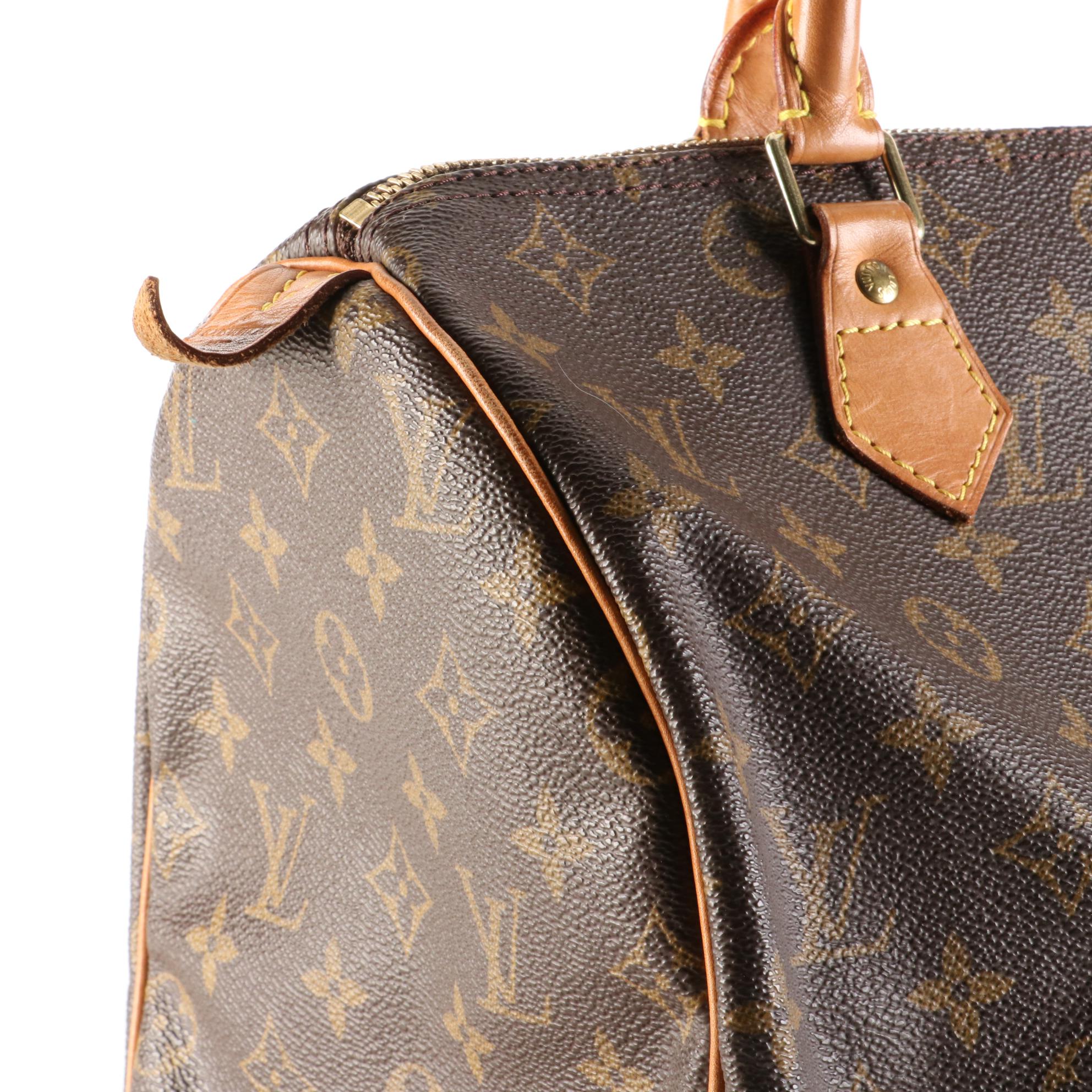 Louis Vuitton Speedy 30 in Monogram Canvas and Vachetta Leather