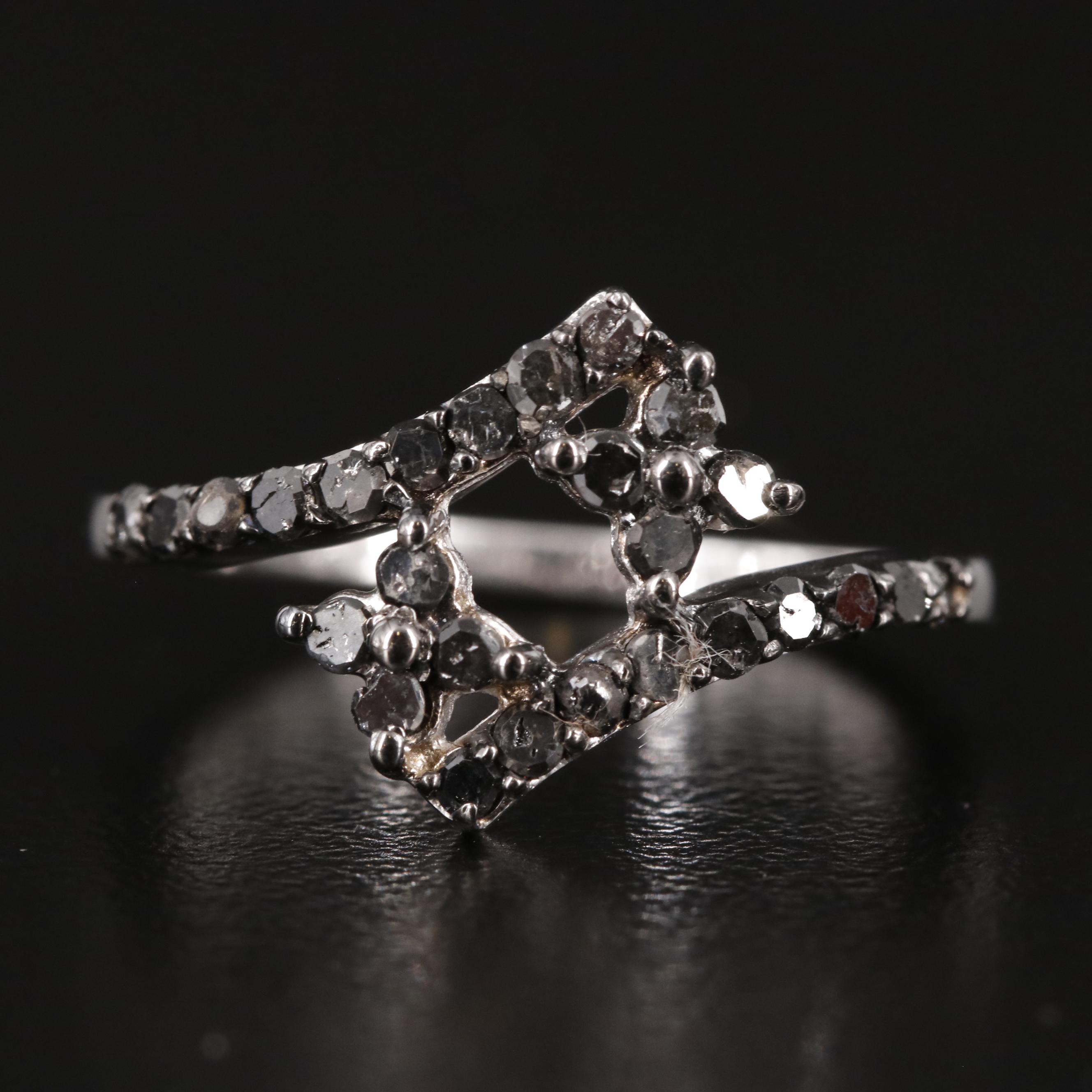 Sterling Diamond Ring