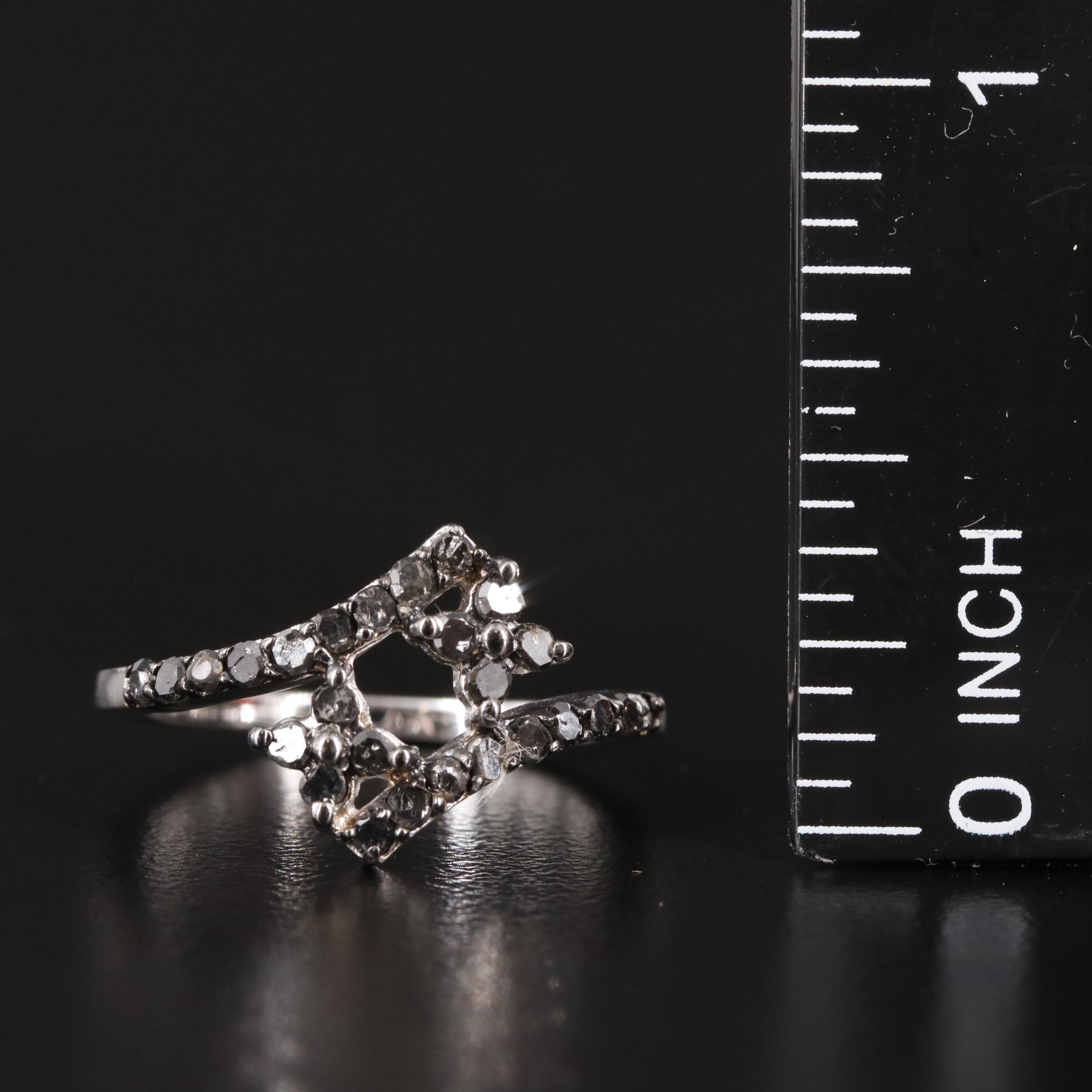 Sterling Diamond Ring