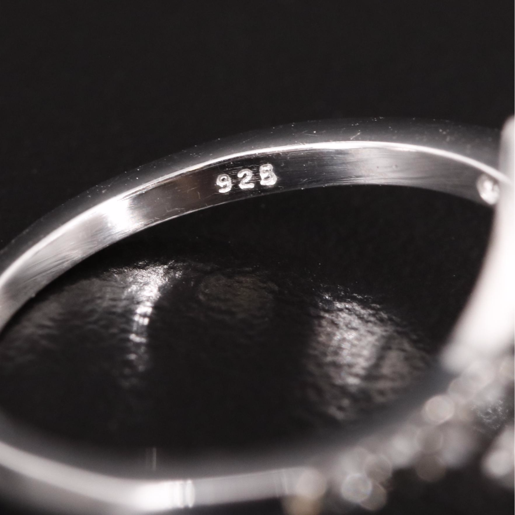 Sterling Diamond Ring