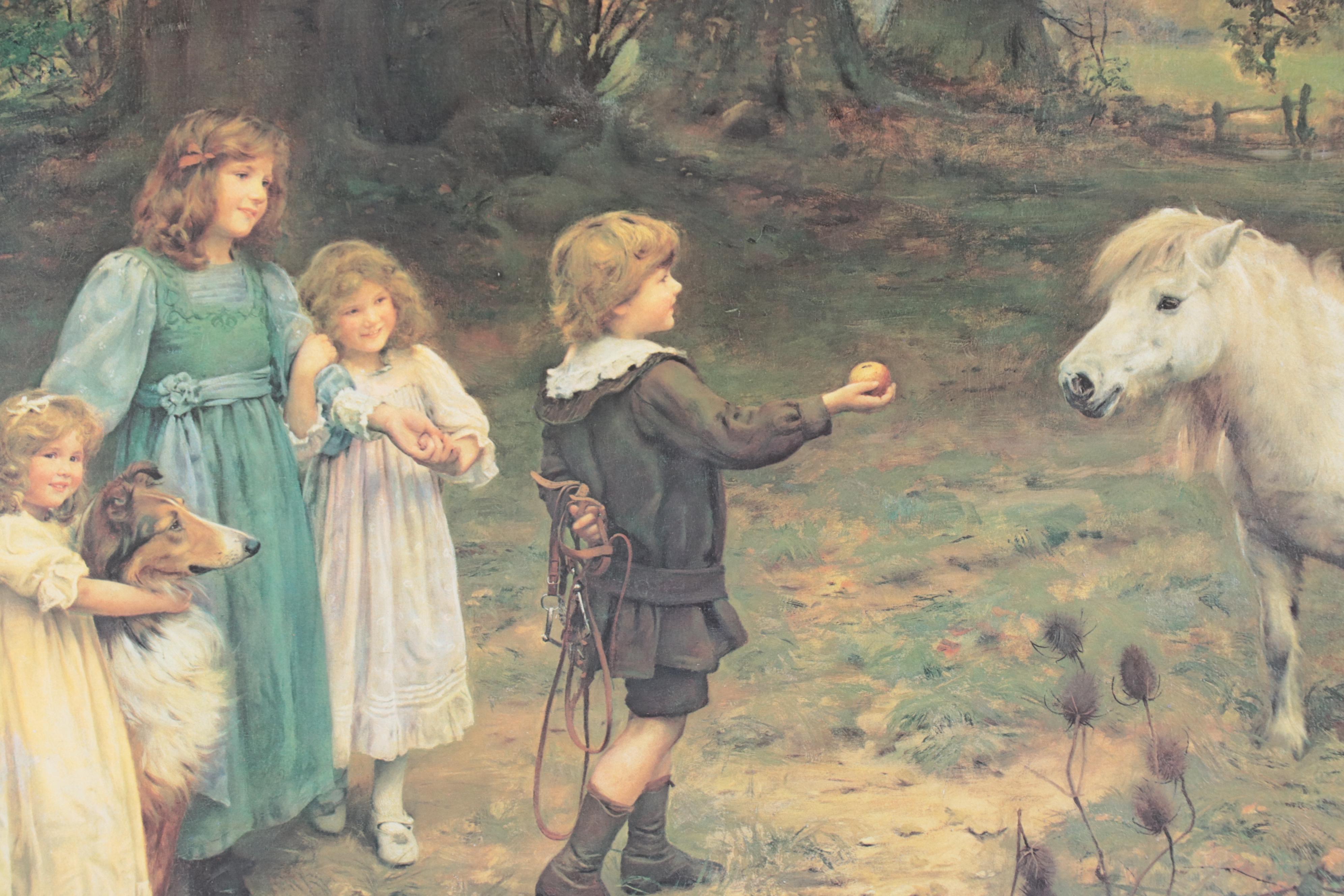 Offset Lithograph After Arthur J. Elsley "A Tempting Bait," and More